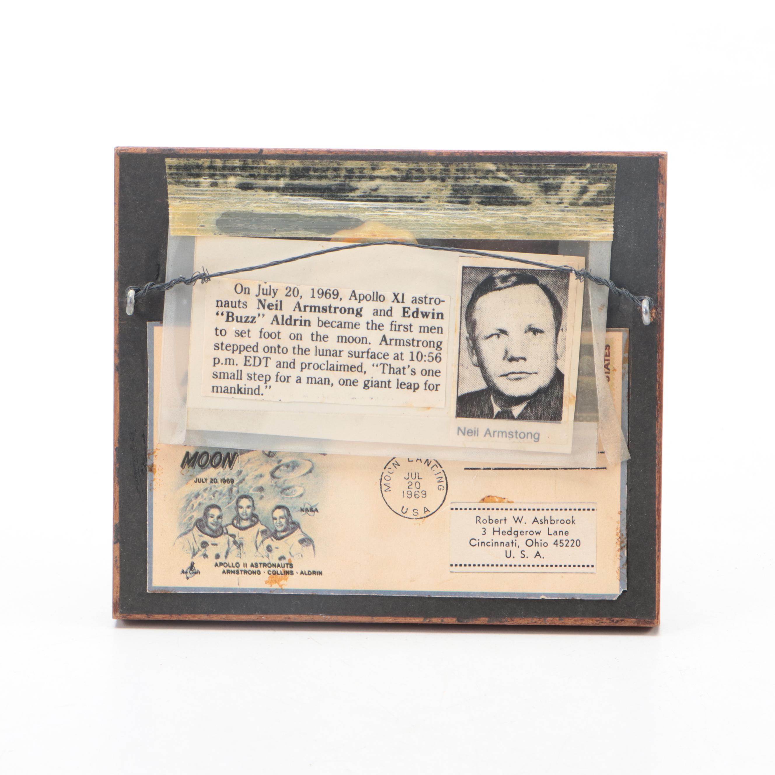 Framed Neil Armstrong Signature