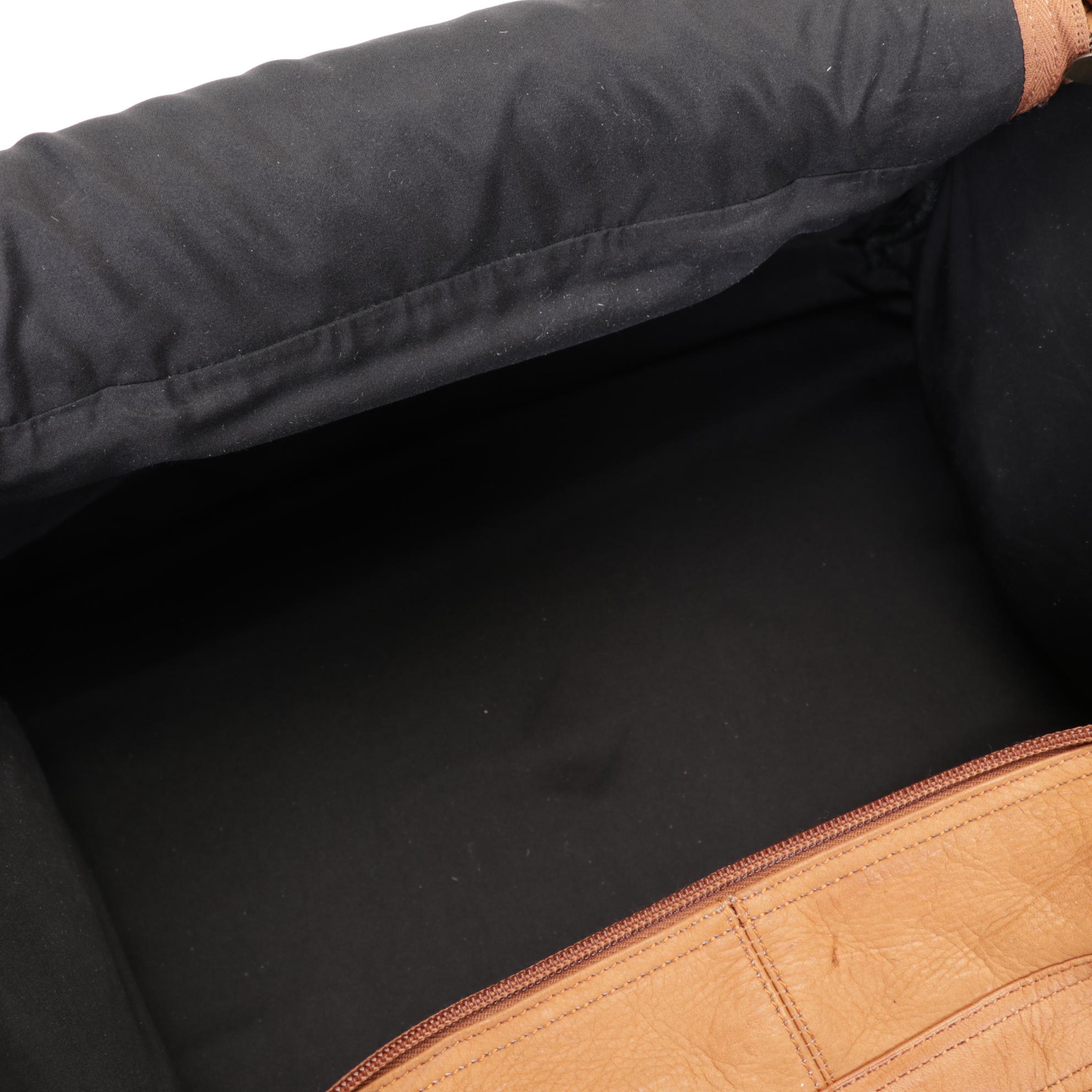 David King Leather Mid-Size Duffel and Orvis Canvas and Leather Utility Duffel