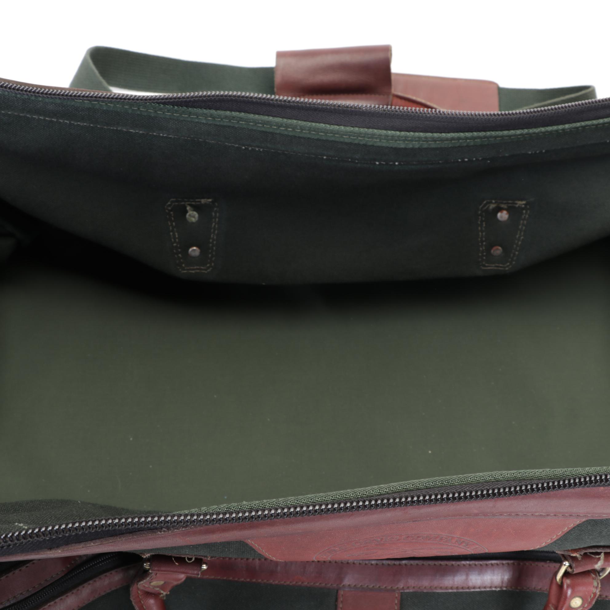 David King Leather Mid-Size Duffel and Orvis Canvas and Leather Utility Duffel