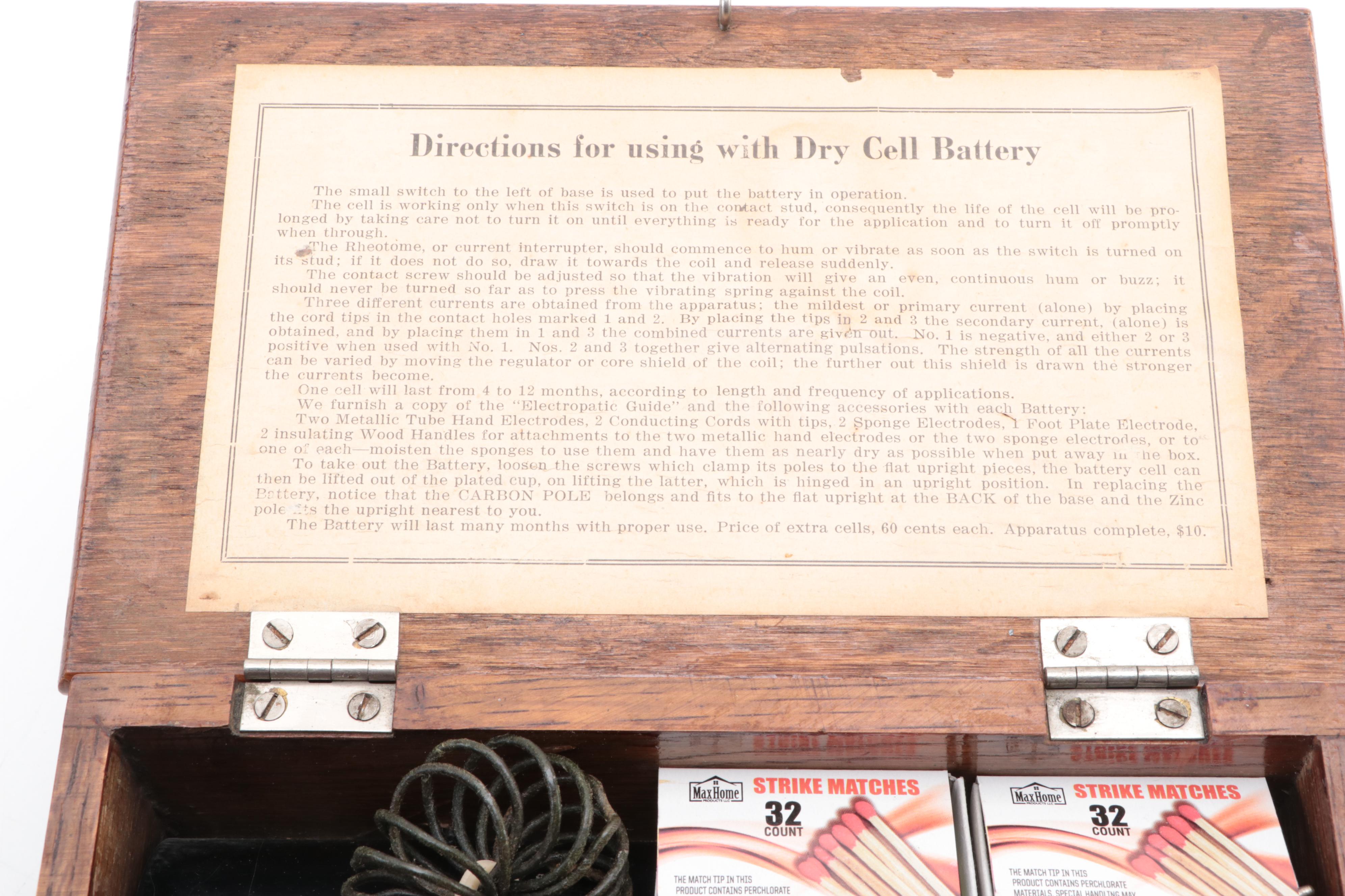 Quack Medicine Rheotome for Electrotherapy with Induction Apparatus