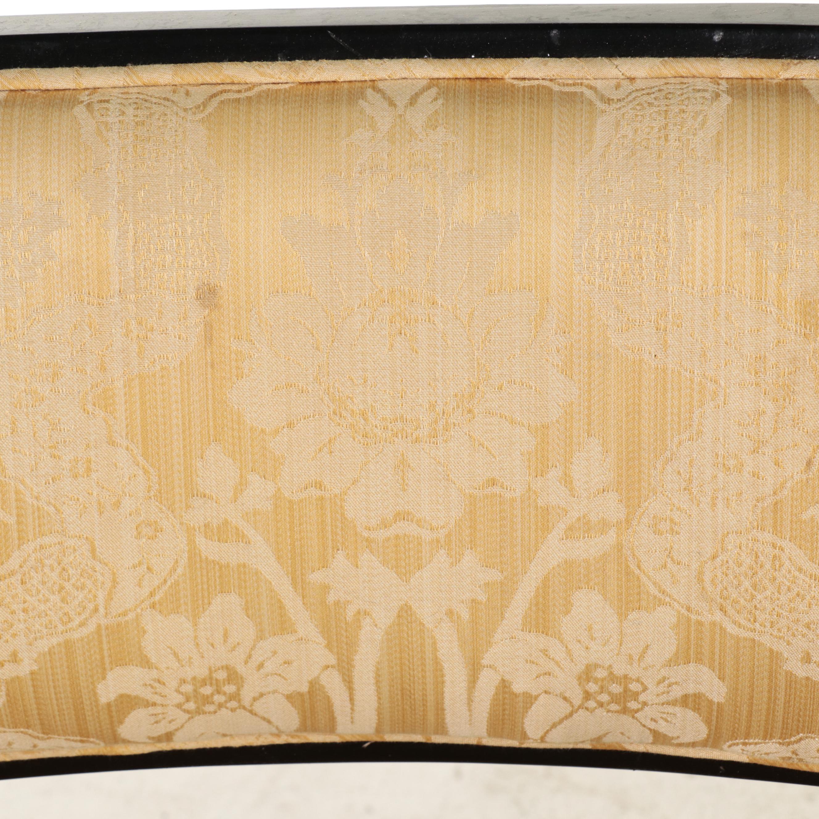 Drexel-Heritage Regency Style Ebonized and Giltwood Armchairs