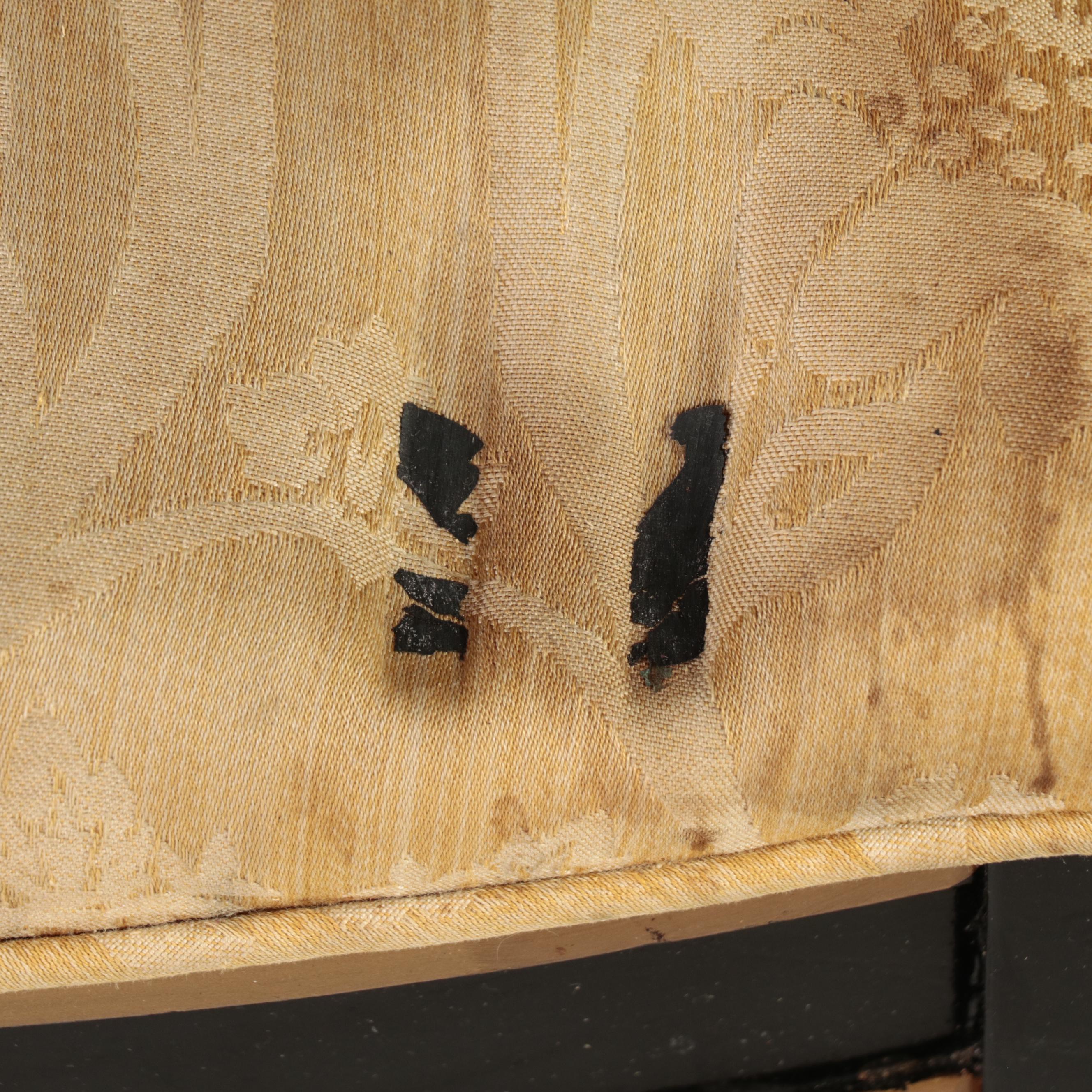 Drexel-Heritage Regency Style Ebonized and Giltwood Armchairs