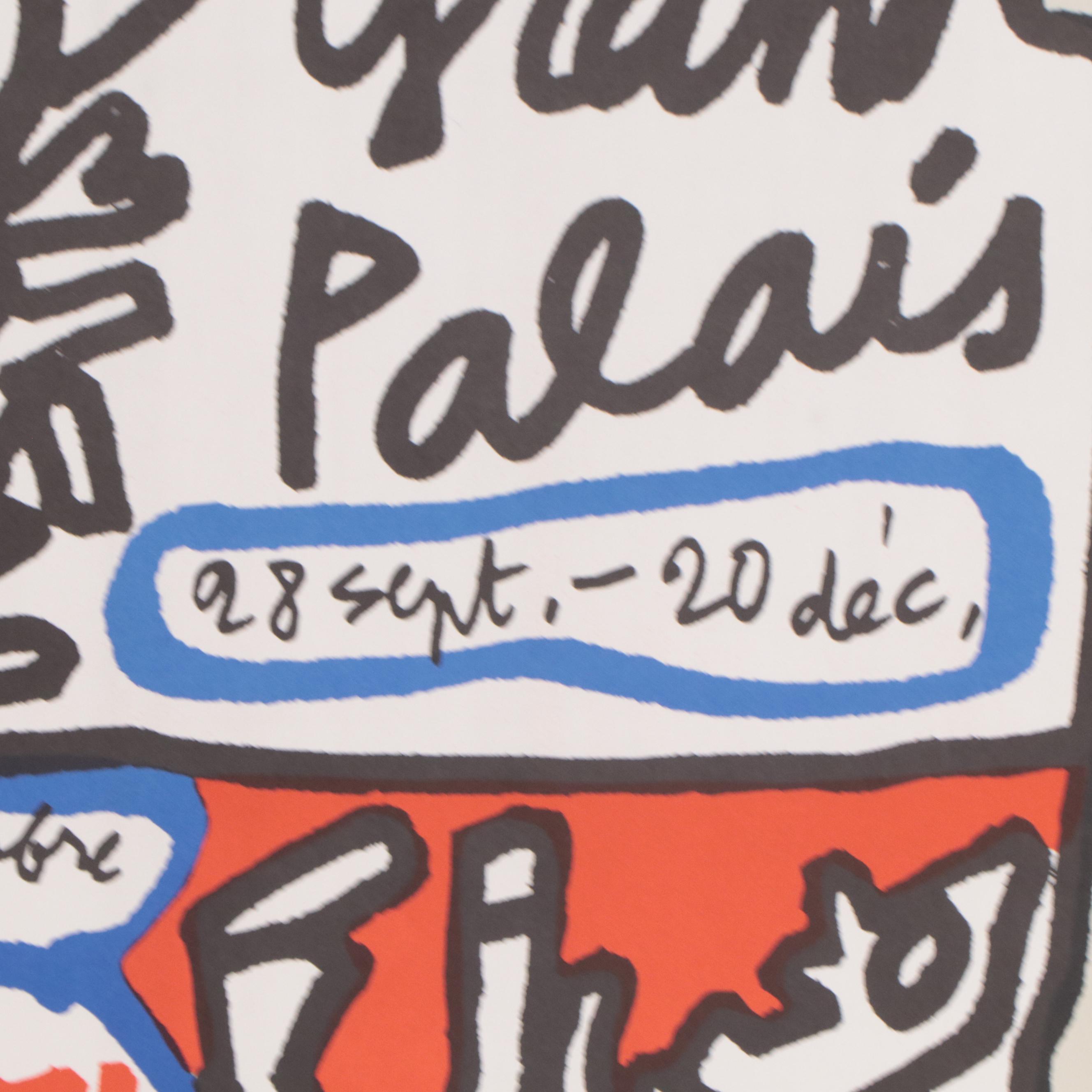 Jean Dubuffet Color Lithograph Poster for Festival d'Automne à Paris, 1973