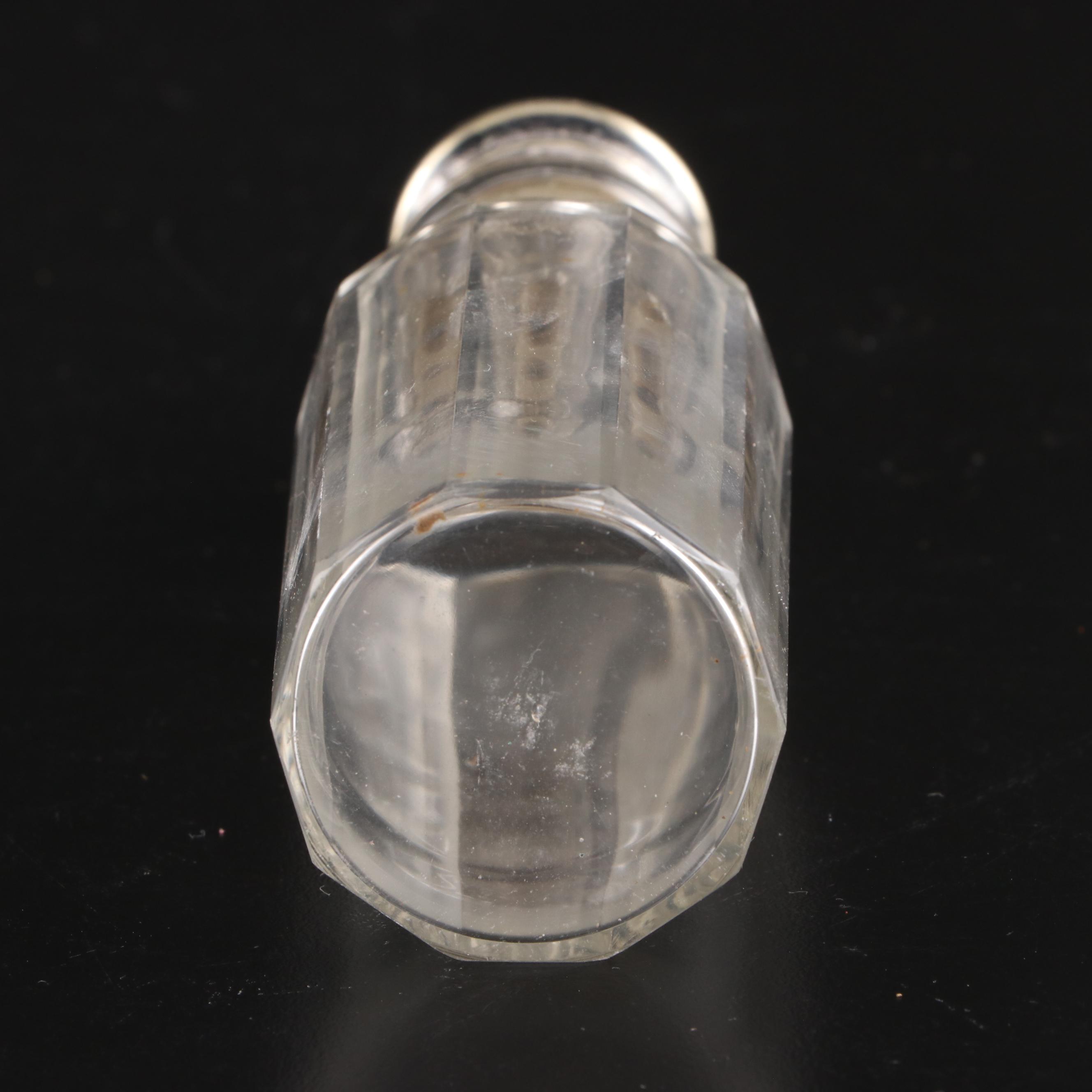 Pinder Brothers Silver Plate Condiment Caddy with Glass Castors and Cruets