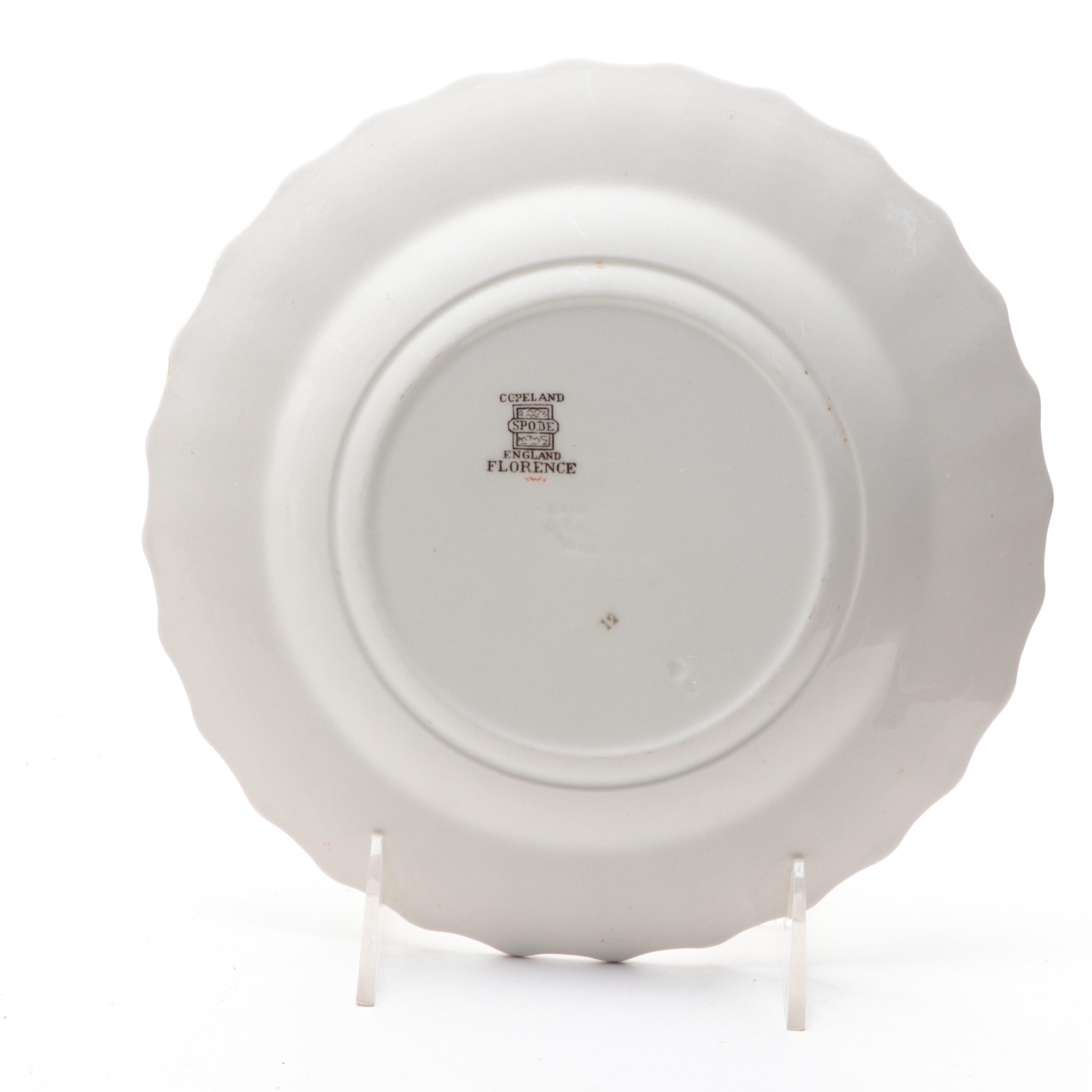 Spode "Florence" Earthenware Dinnerware, Mid-20th Century
