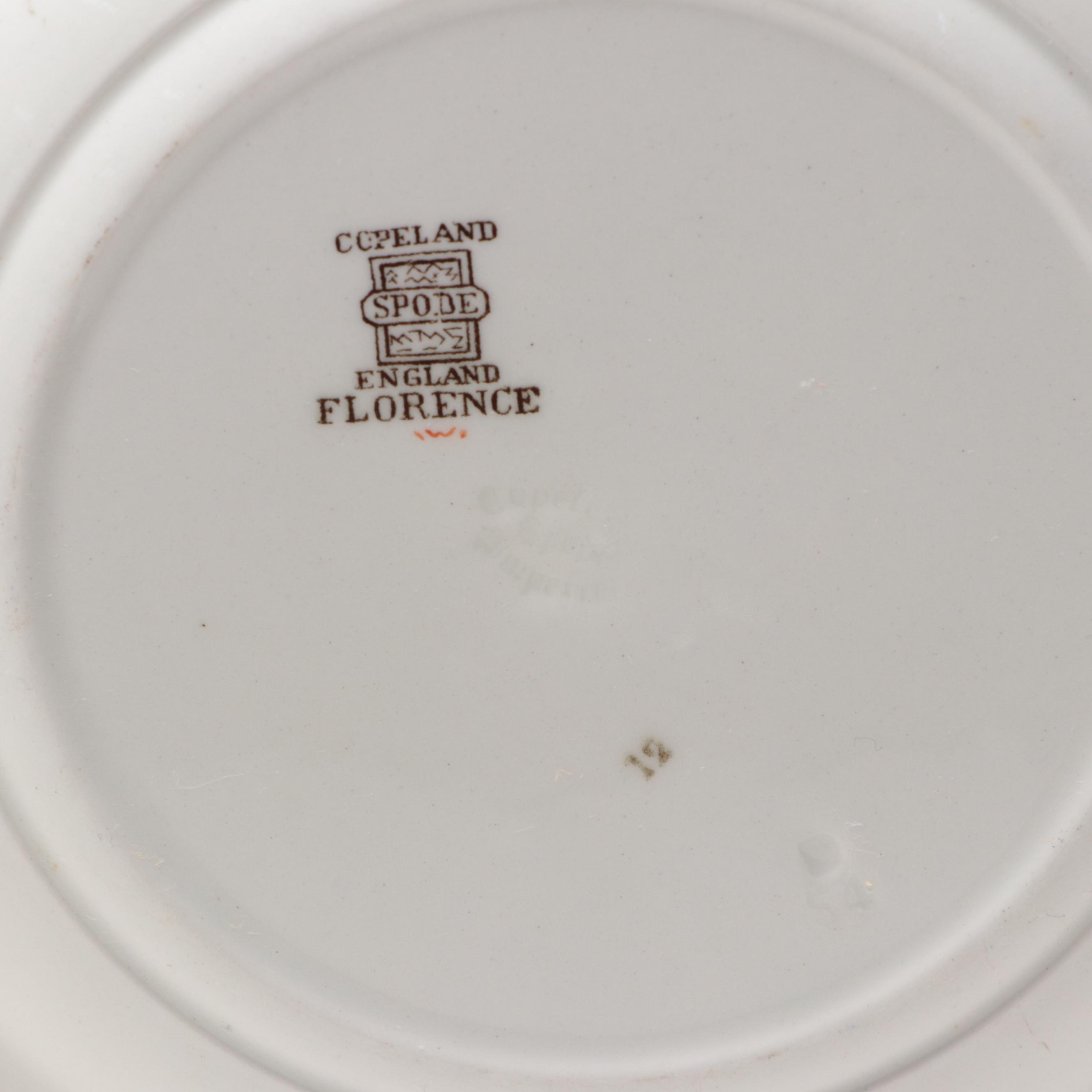 Spode "Florence" Earthenware Dinnerware, Mid-20th Century