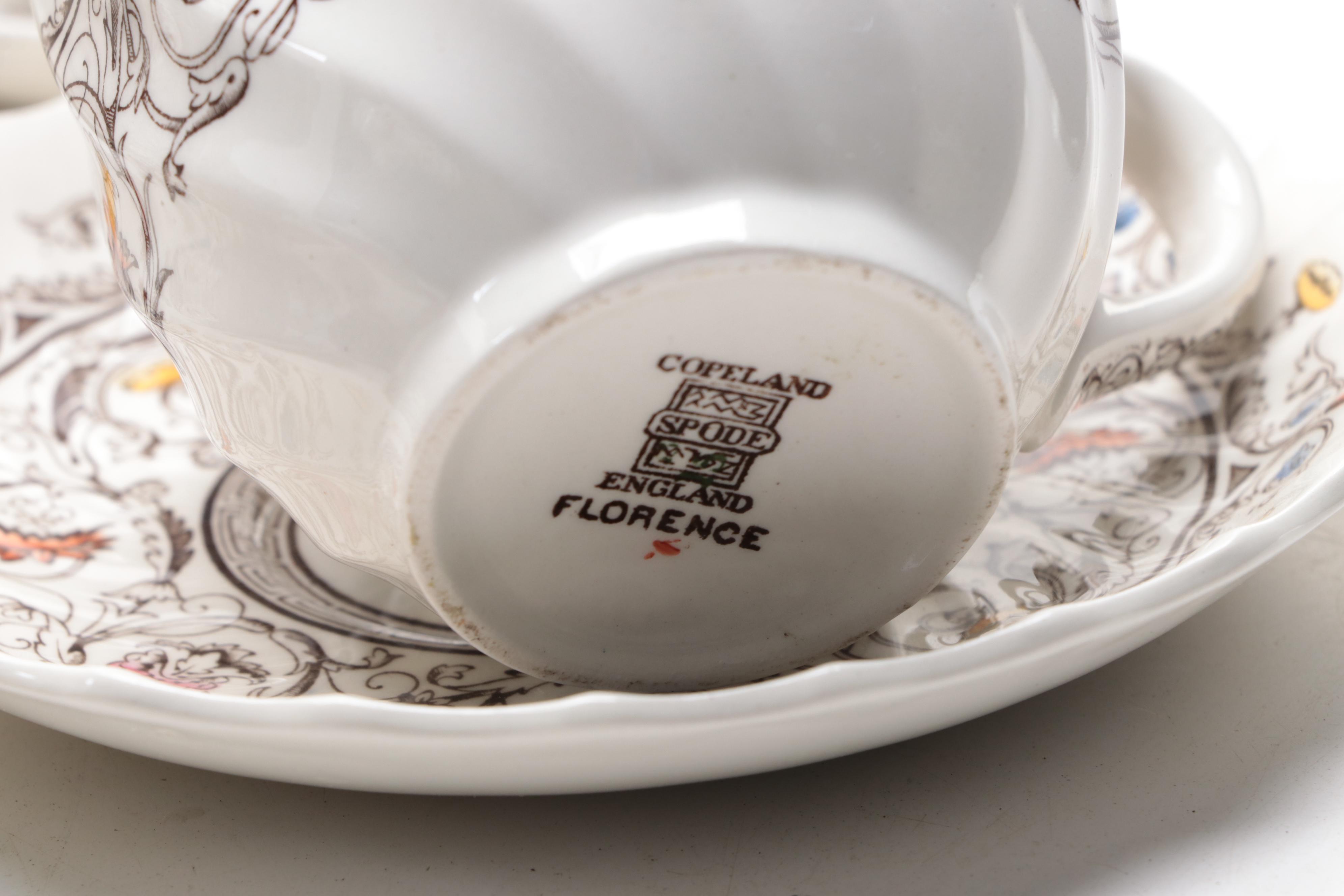 Spode "Florence" Earthenware Dinnerware, Mid-20th Century