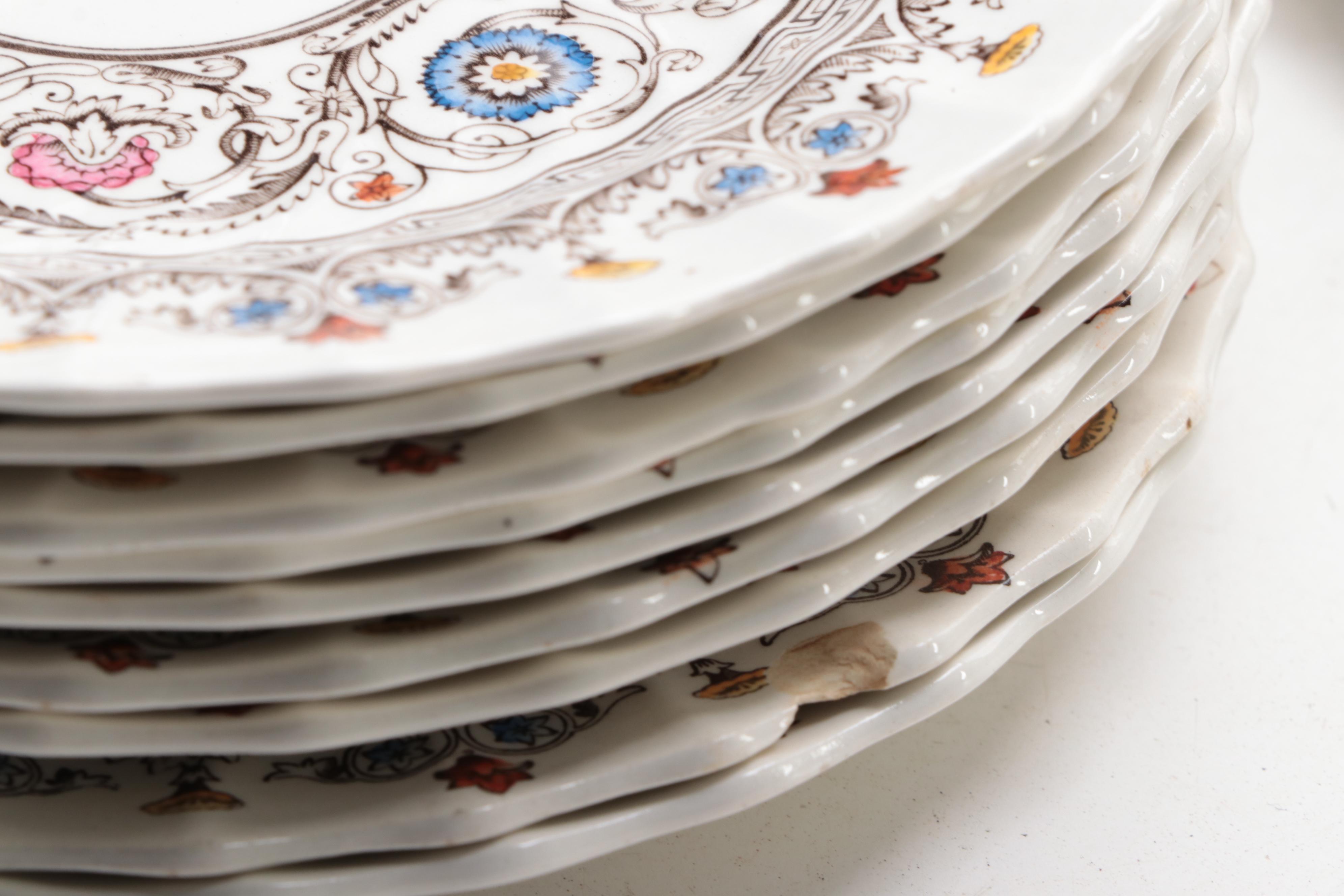 Spode "Florence" Earthenware Dinnerware, Mid-20th Century