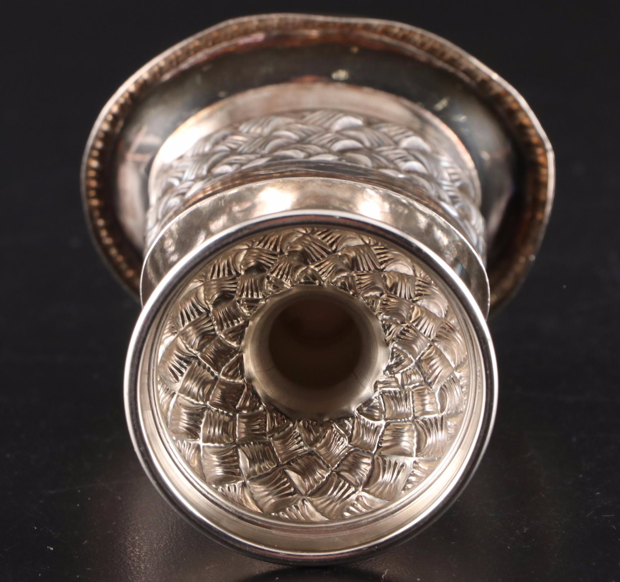 Sterling Havdalah Candle Holder