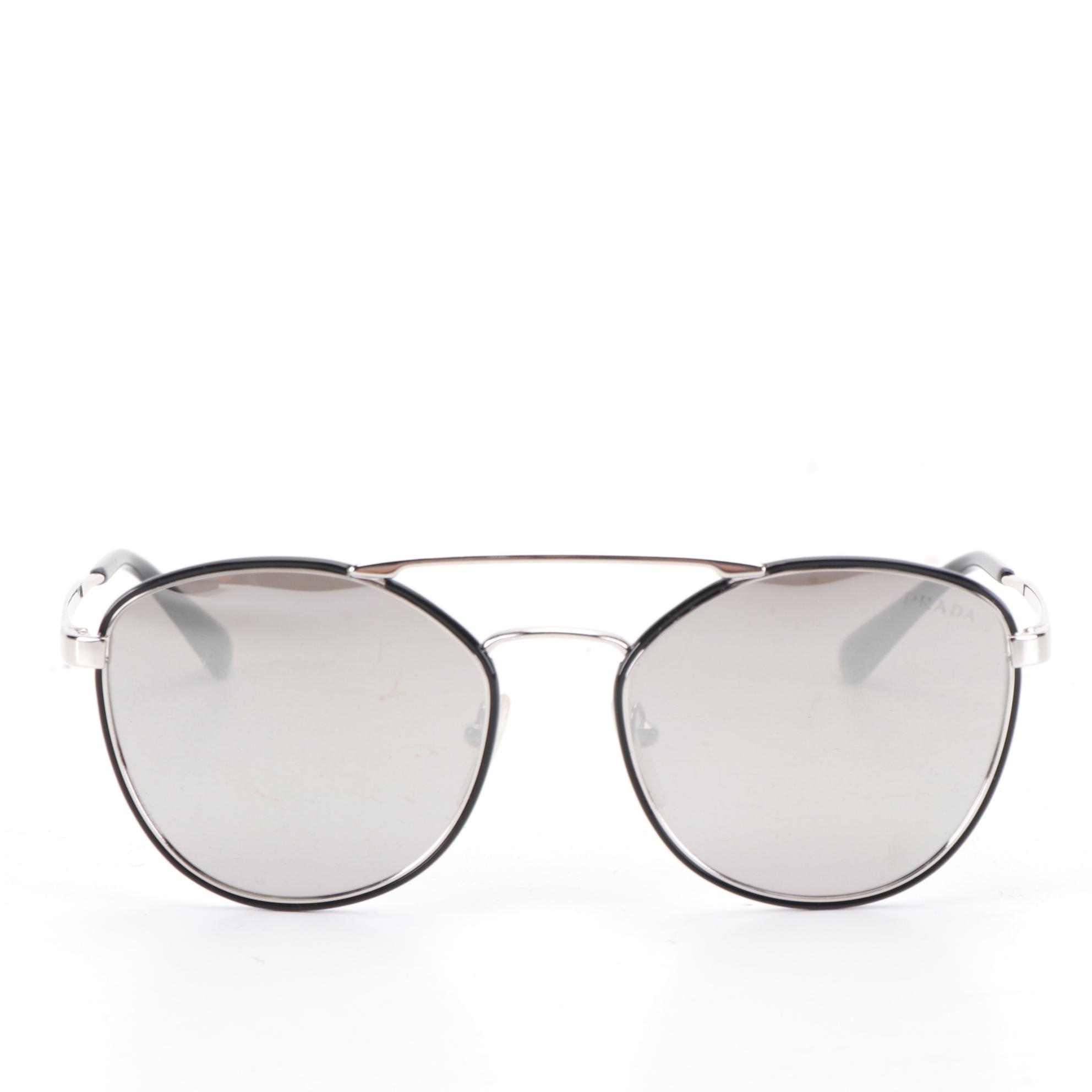 Prada SPR63T Aviator Sunglasses with Case and Box