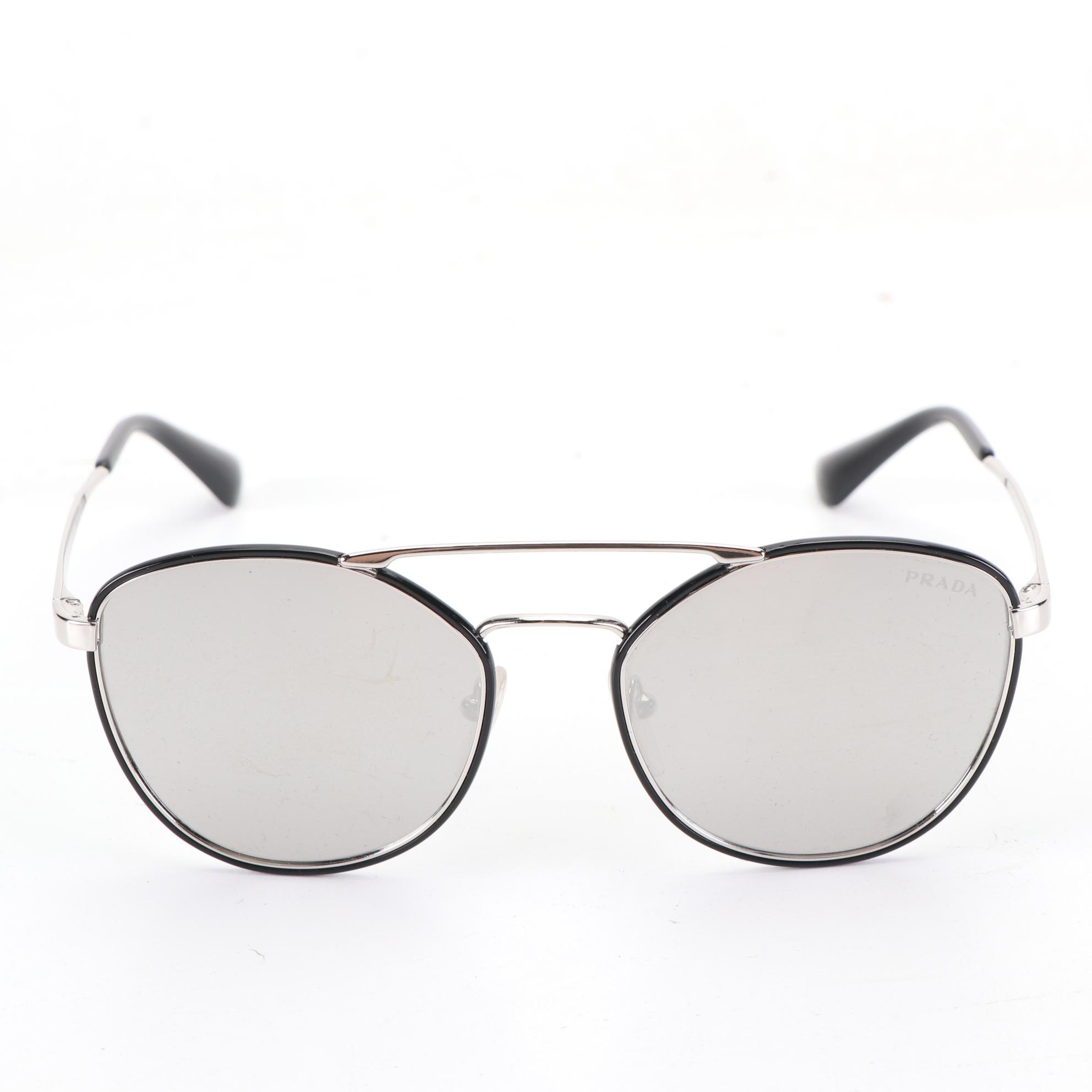 Prada SPR63T Aviator Sunglasses with Case and Box