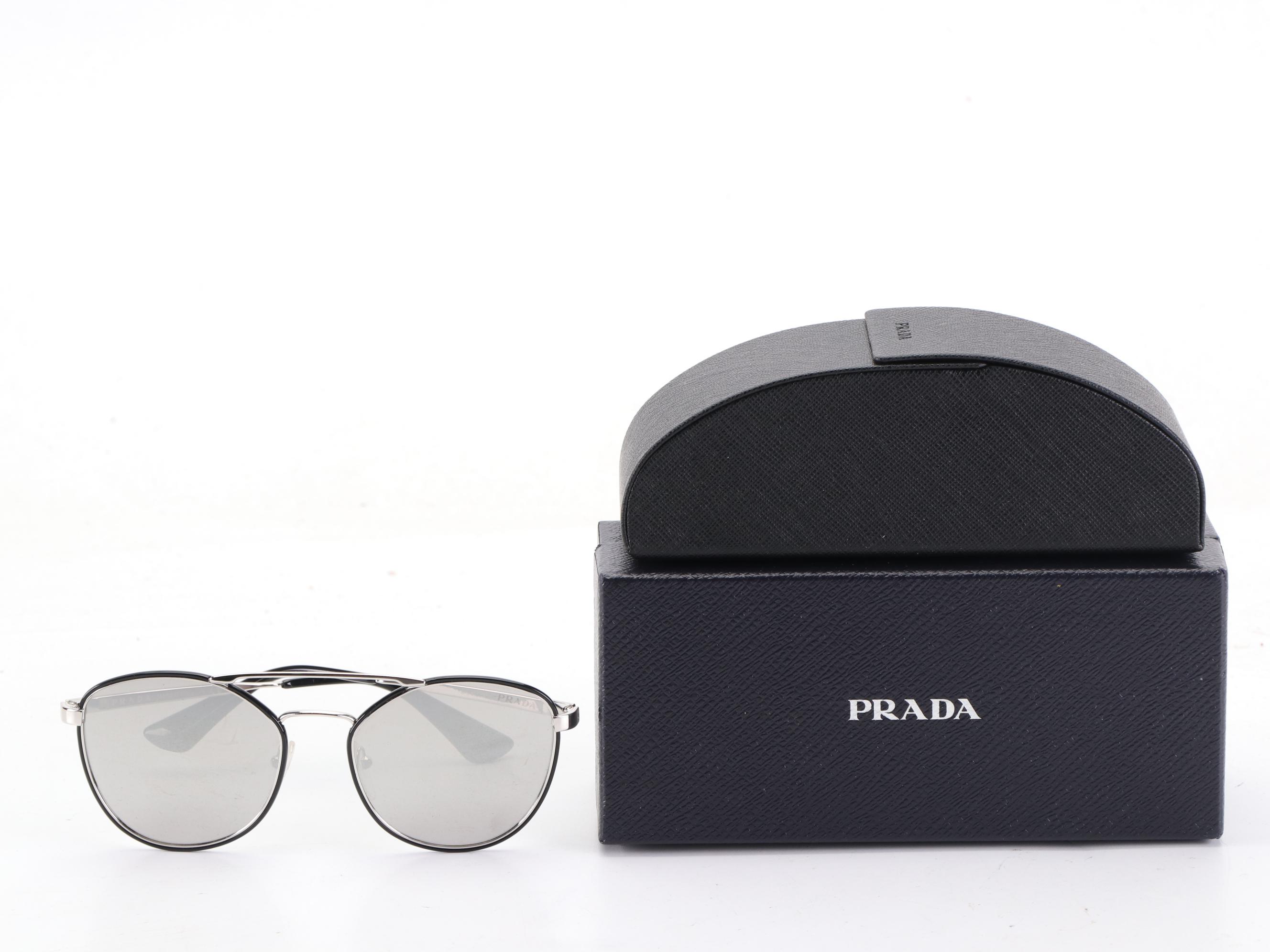 Prada SPR63T Aviator Sunglasses with Case and Box