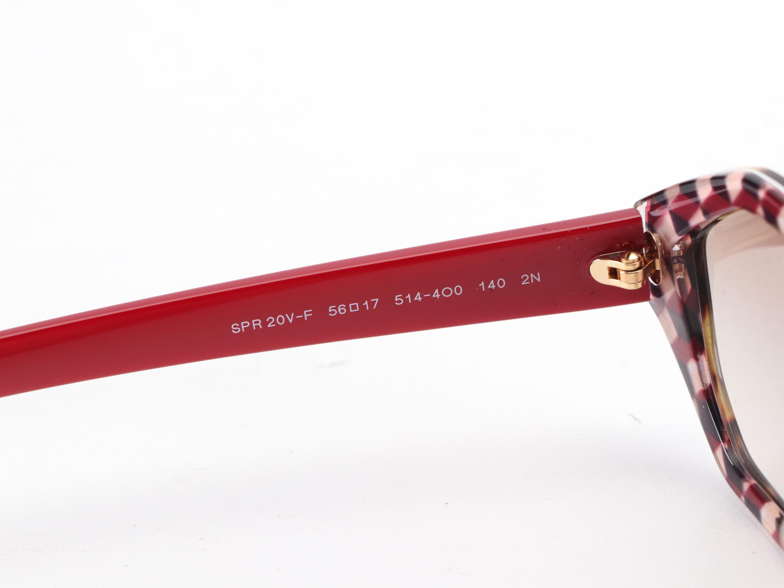 Prada SPR20V-F Havana Sunglasses with Case and Box