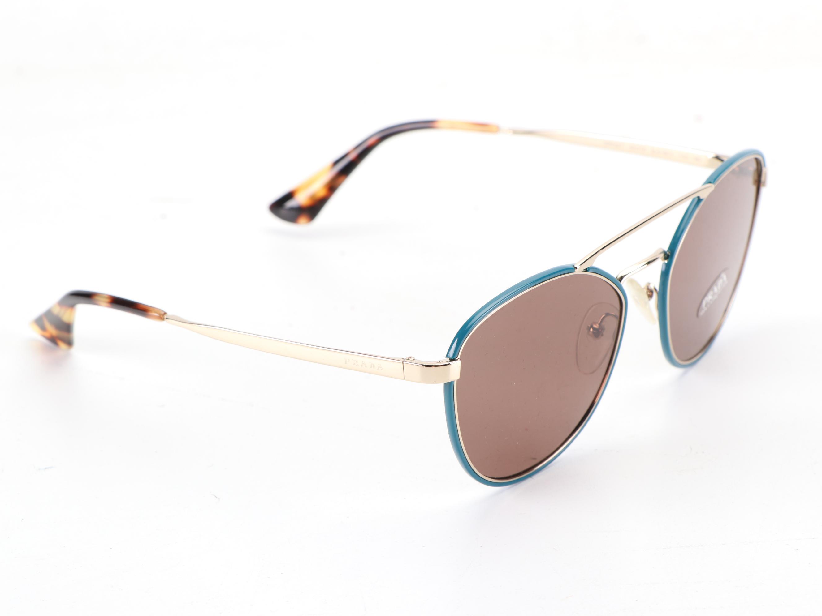 Prada SPR63T Pilot Sunglasses with Case and Box