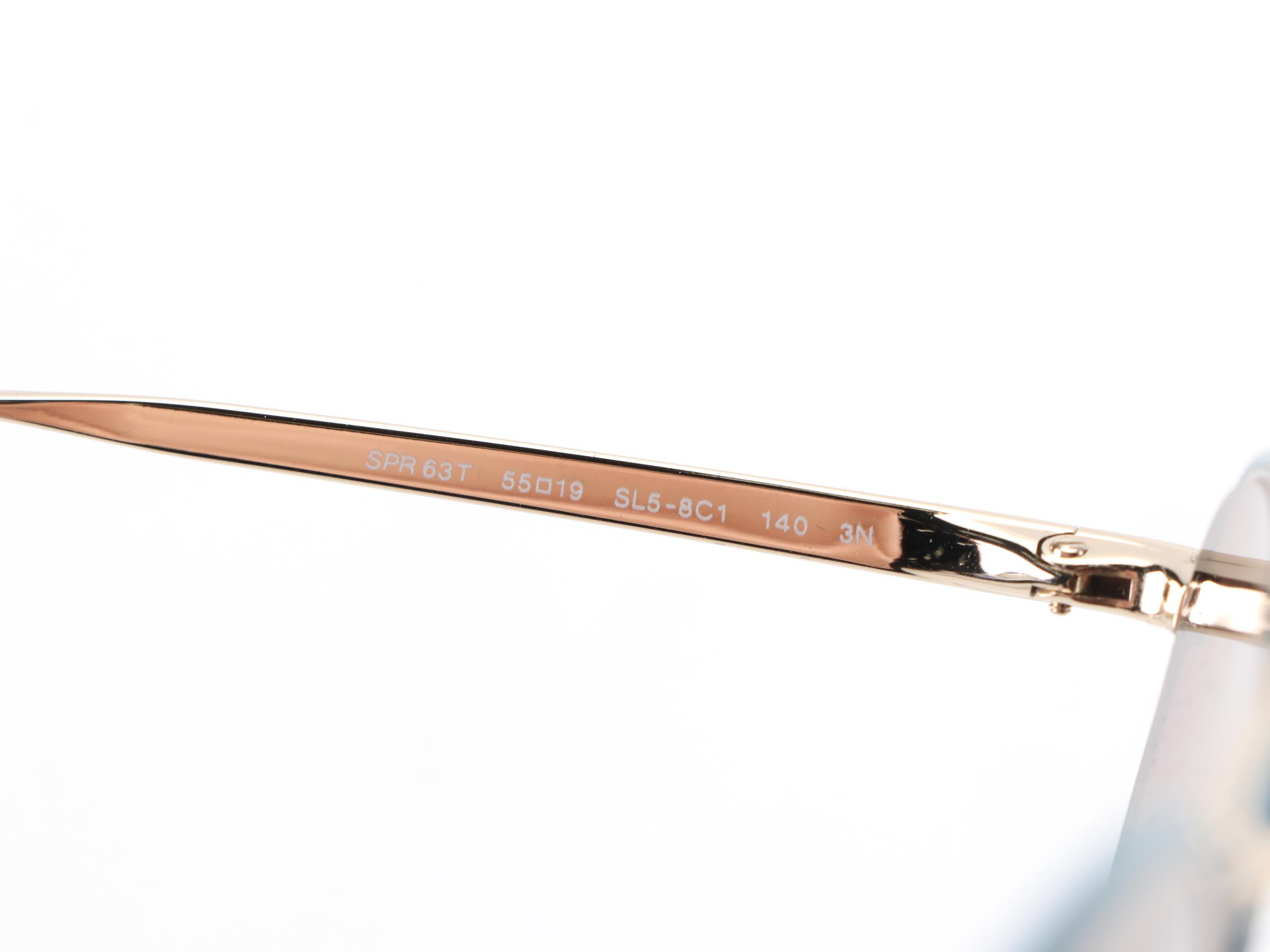 Prada SPR63T Pilot Sunglasses with Case and Box