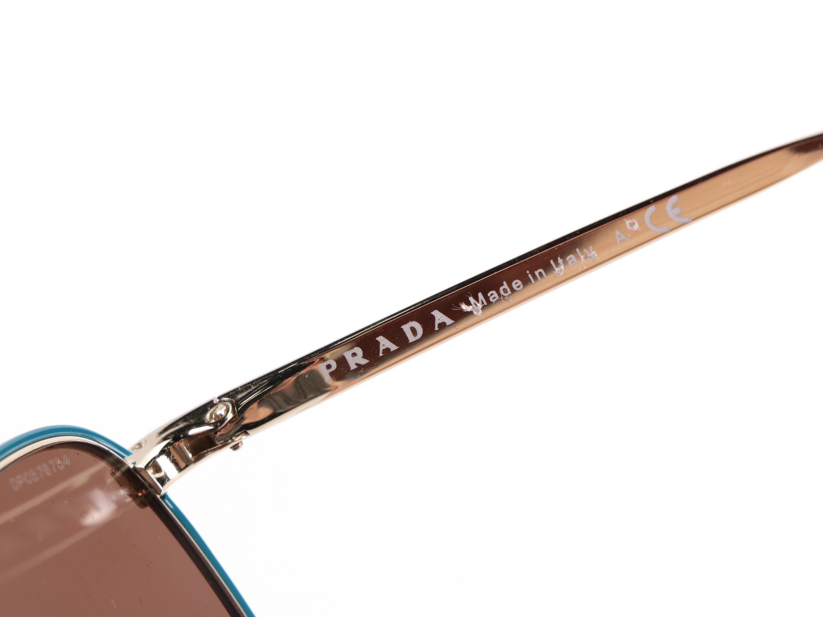 Prada SPR63T Pilot Sunglasses with Case and Box