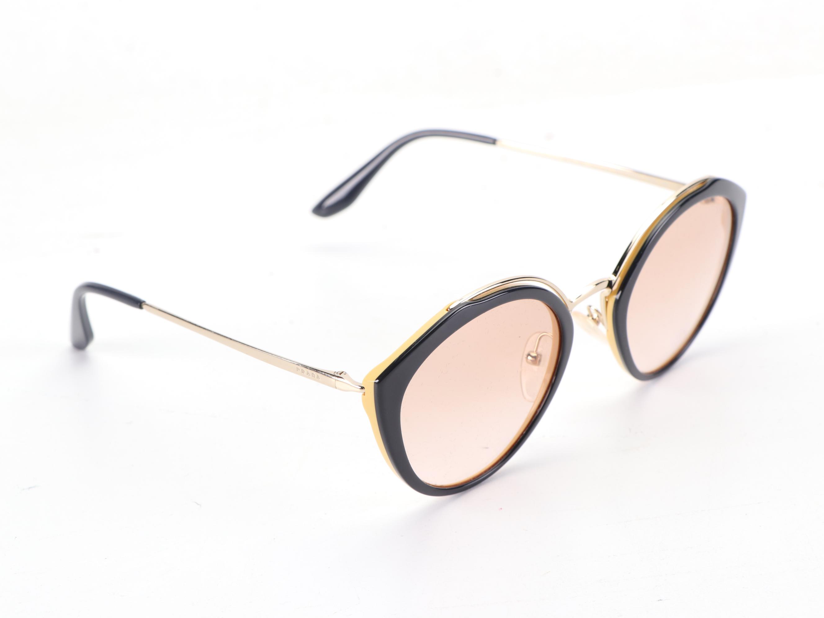 Prada SPR 18U Round Sunglasses with Case and Box