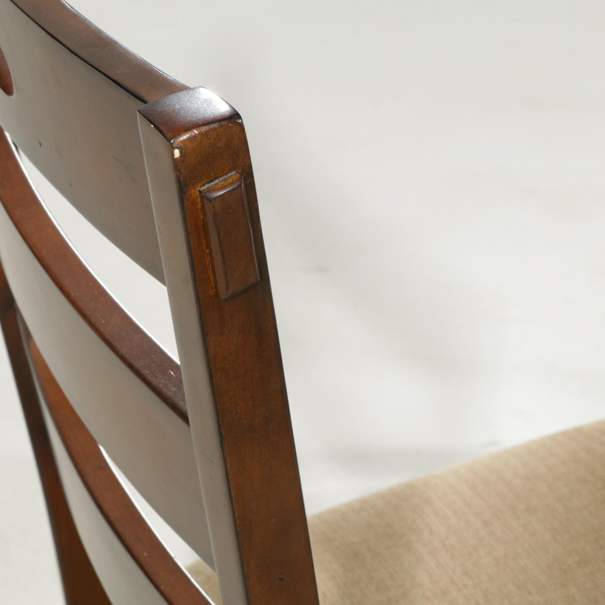 Contemporary Coster Dining Table with Four Chairs and Bench