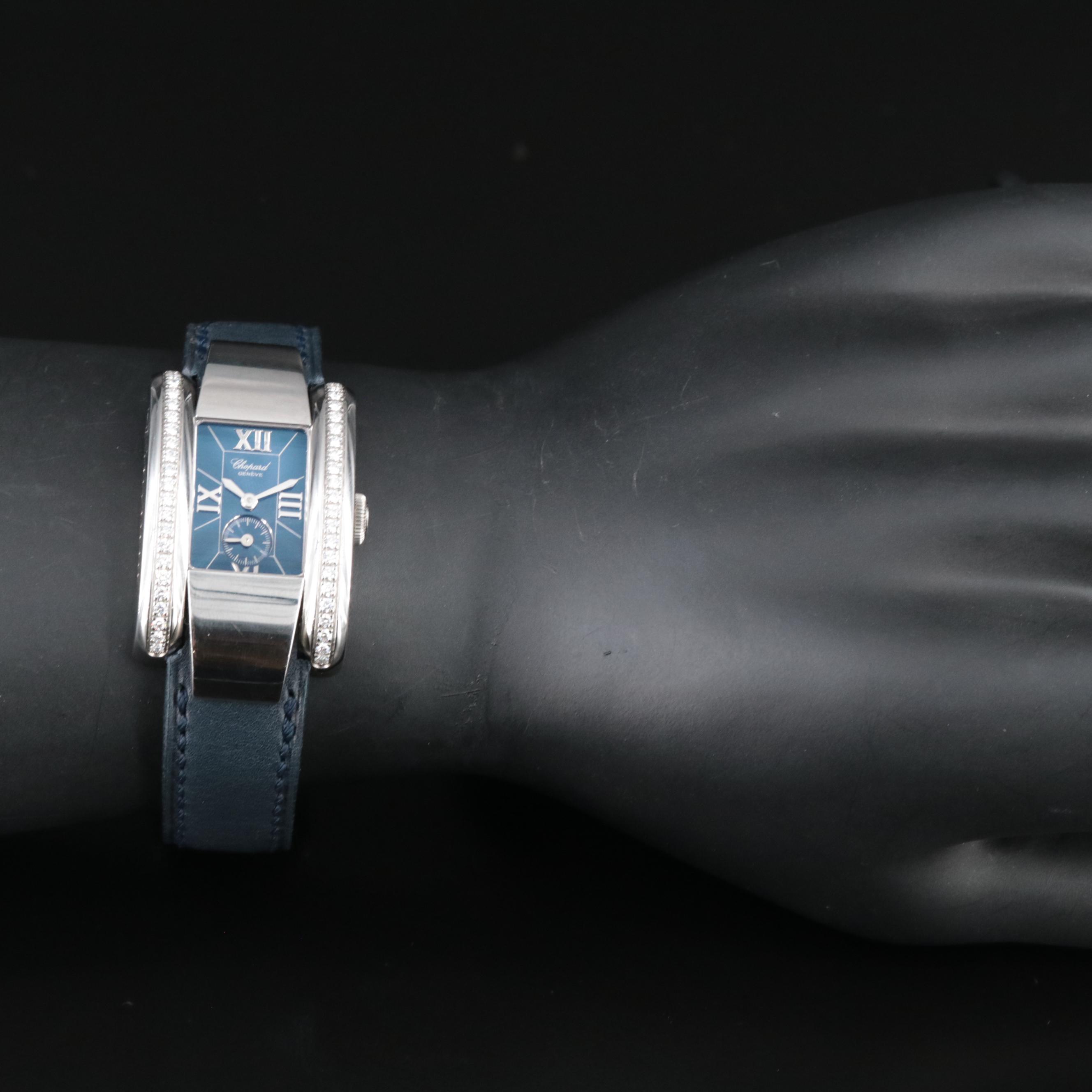 Chopard La Strada Diamond, Stainless Steel, Blue Dial Watch