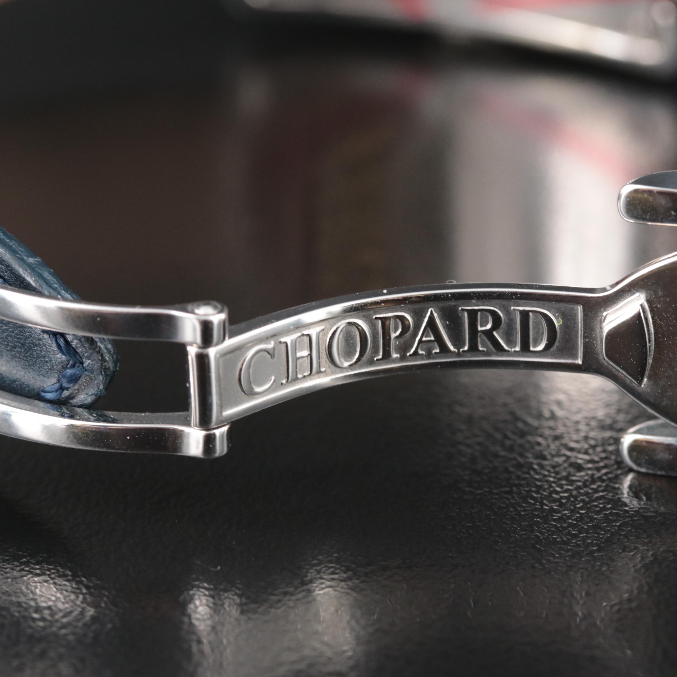 Chopard La Strada Diamond, Stainless Steel, Blue Dial Watch