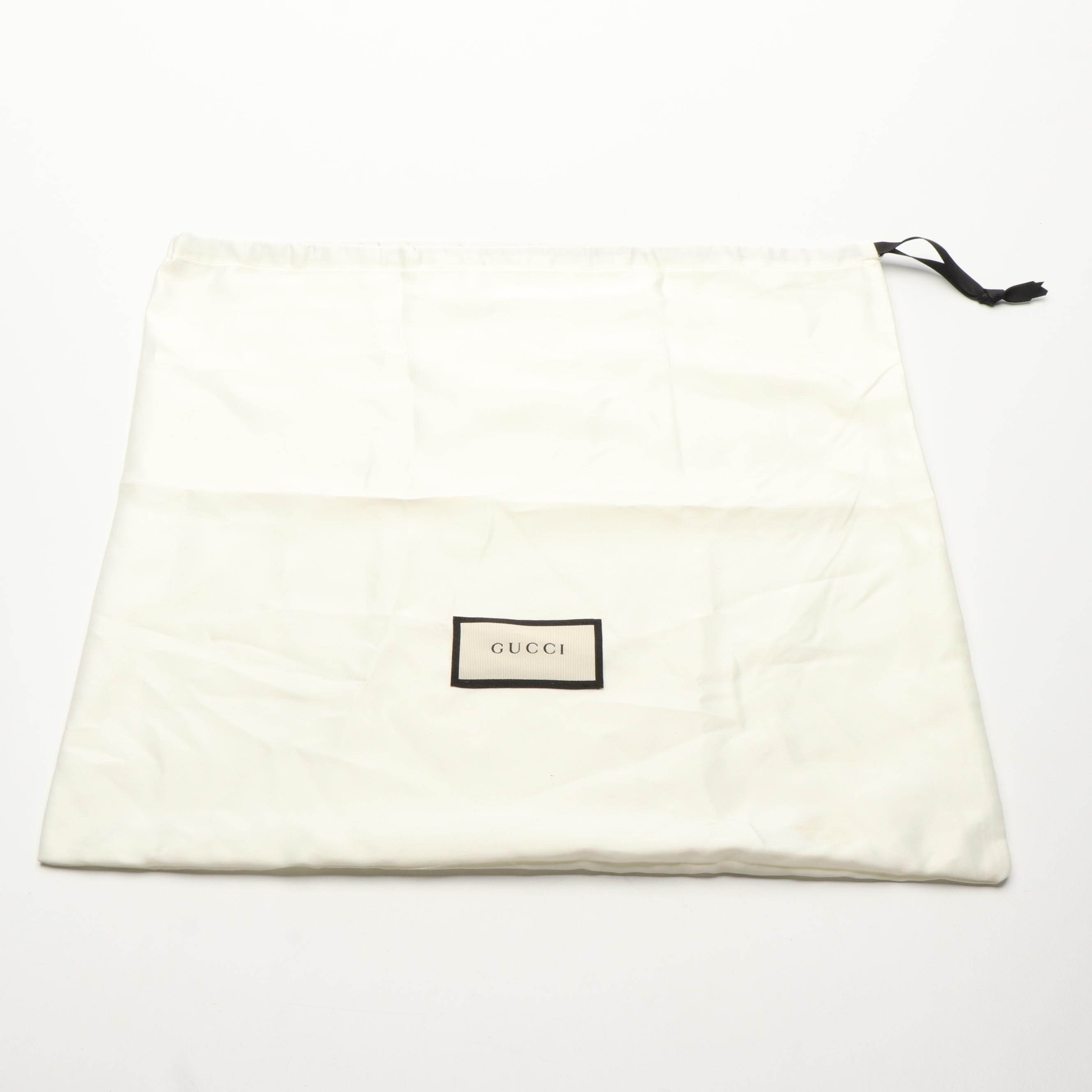 Gucci White Leather Medium Sylvie Tote Bag