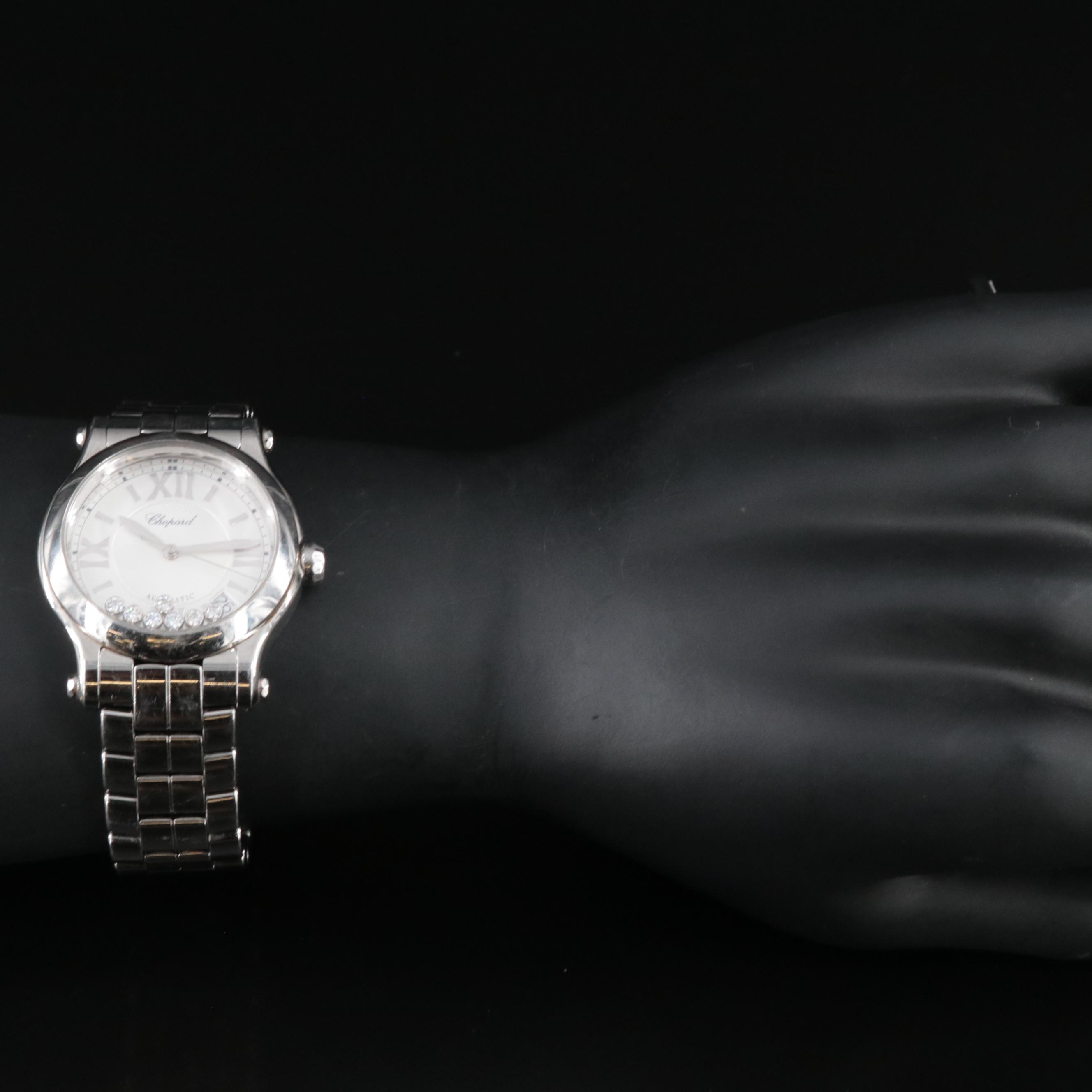 Chopard Happy Sport Medium Automatic Floating Diamond Watch