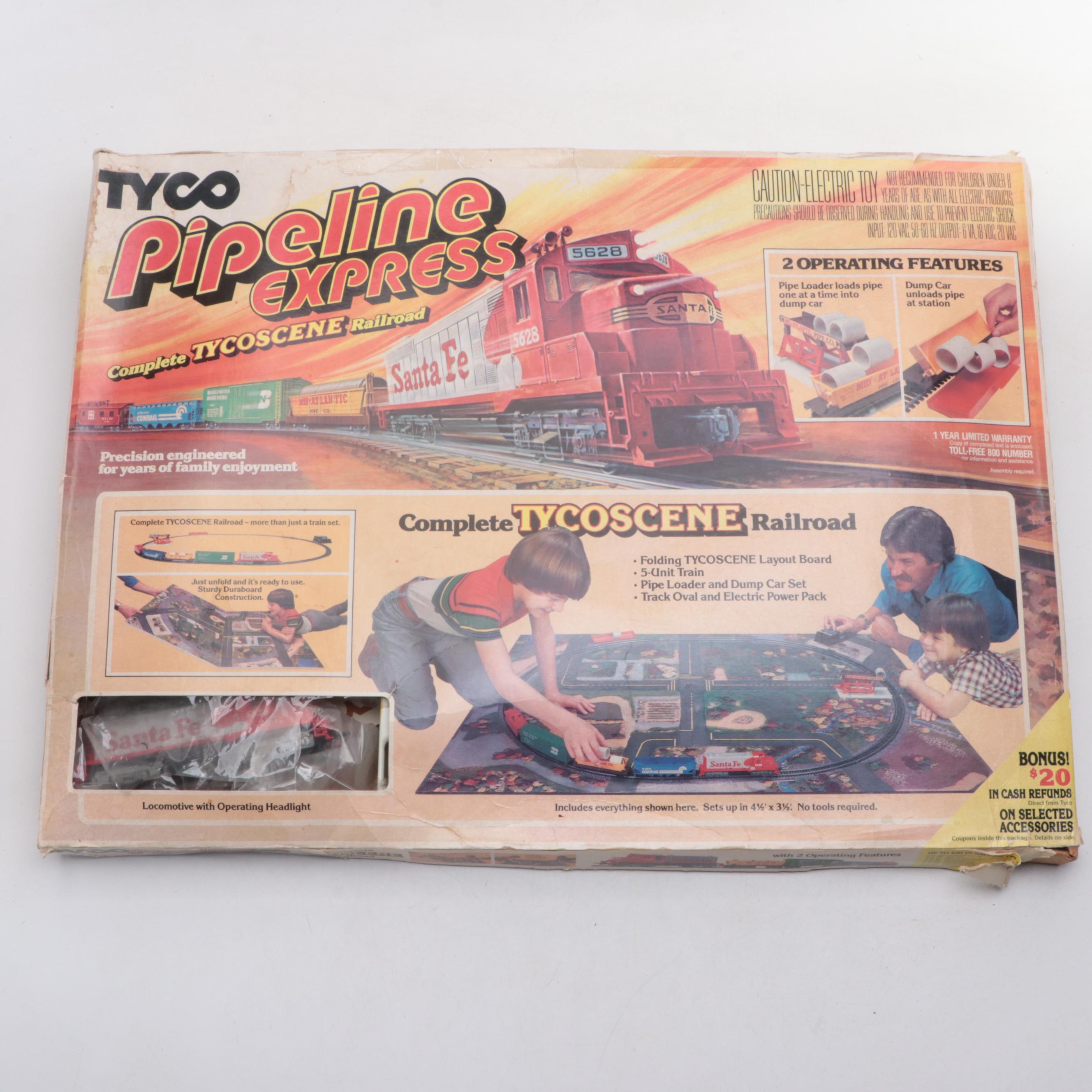 Tyco Pipeline Express Toy Train Set