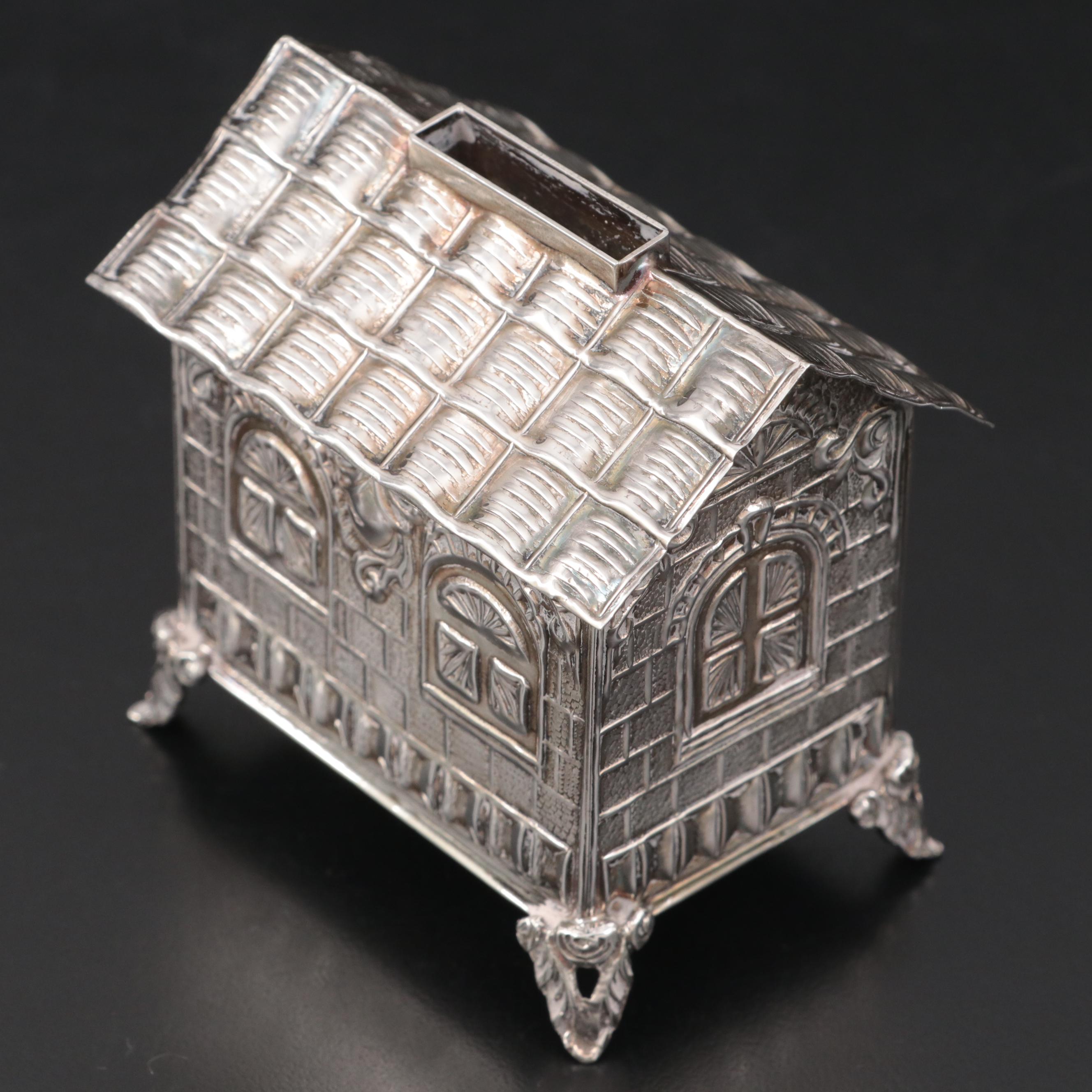 Silver Artist Sterling Silver Tzedakah Box