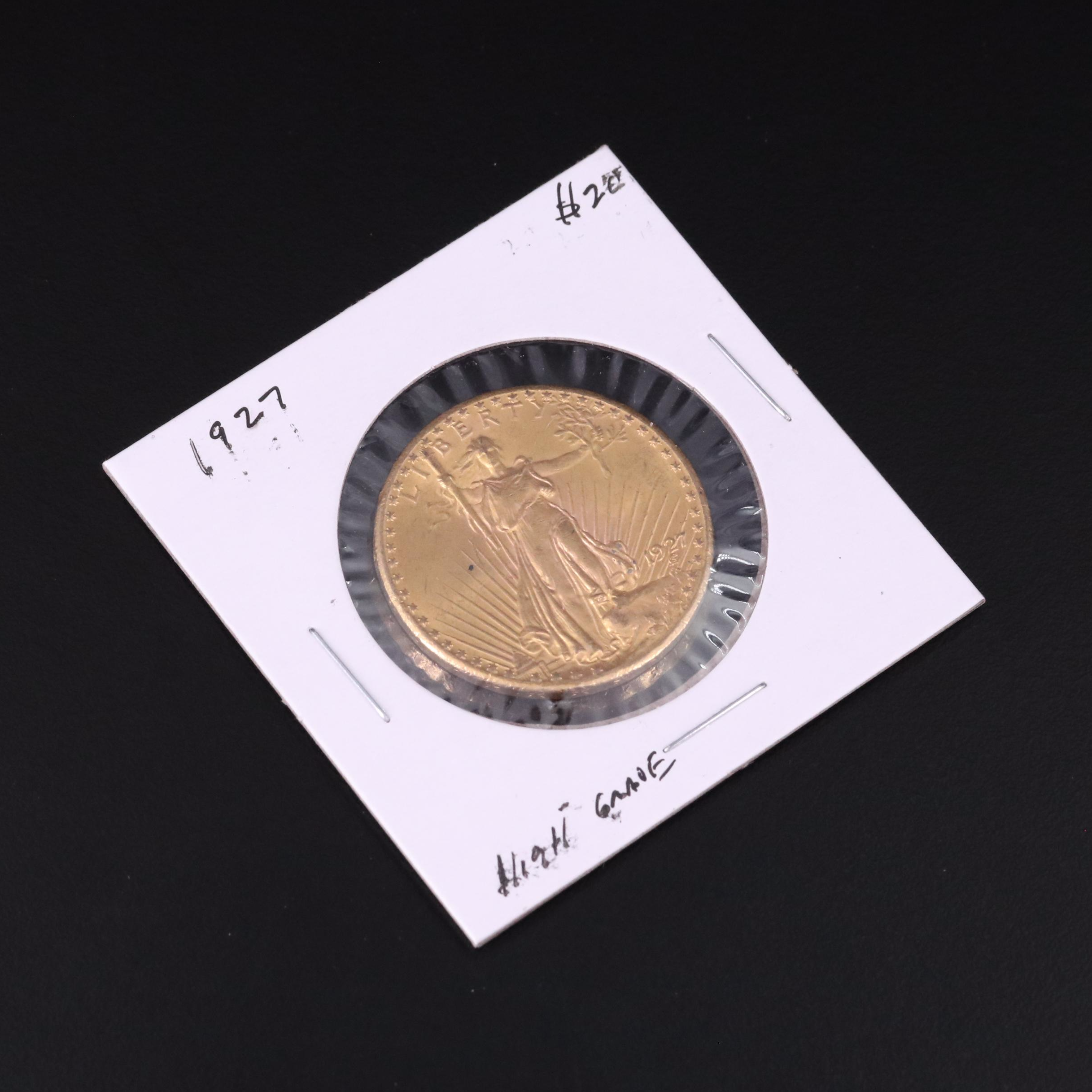 1927 St. Gaudens $20 Gold Coin