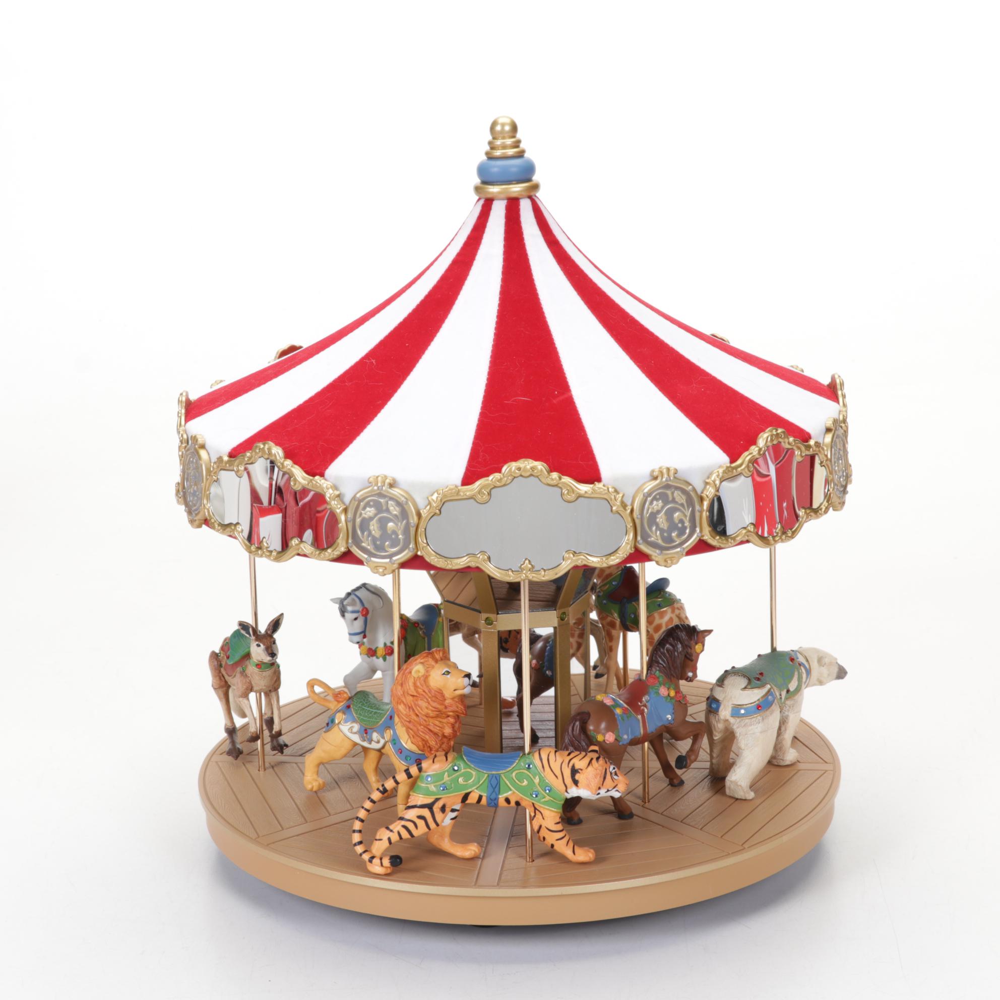 Hallmark Keepsake Musical Carousel and Ornaments in Boxes