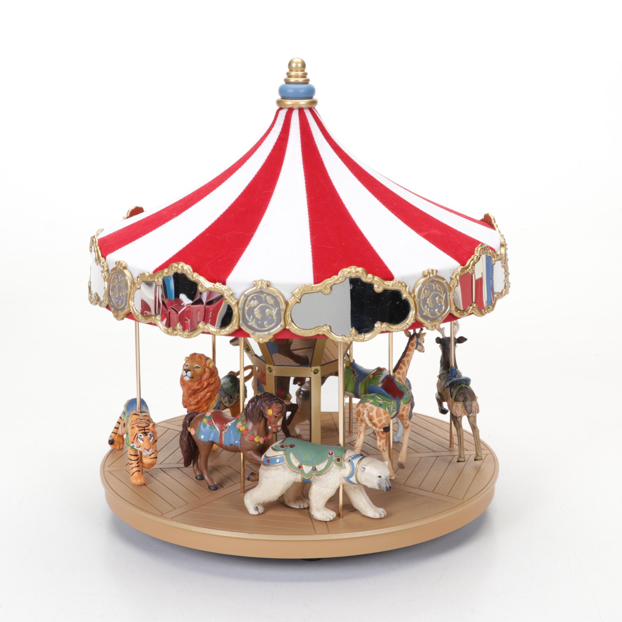 Hallmark Keepsake Musical Carousel and Ornaments in Boxes