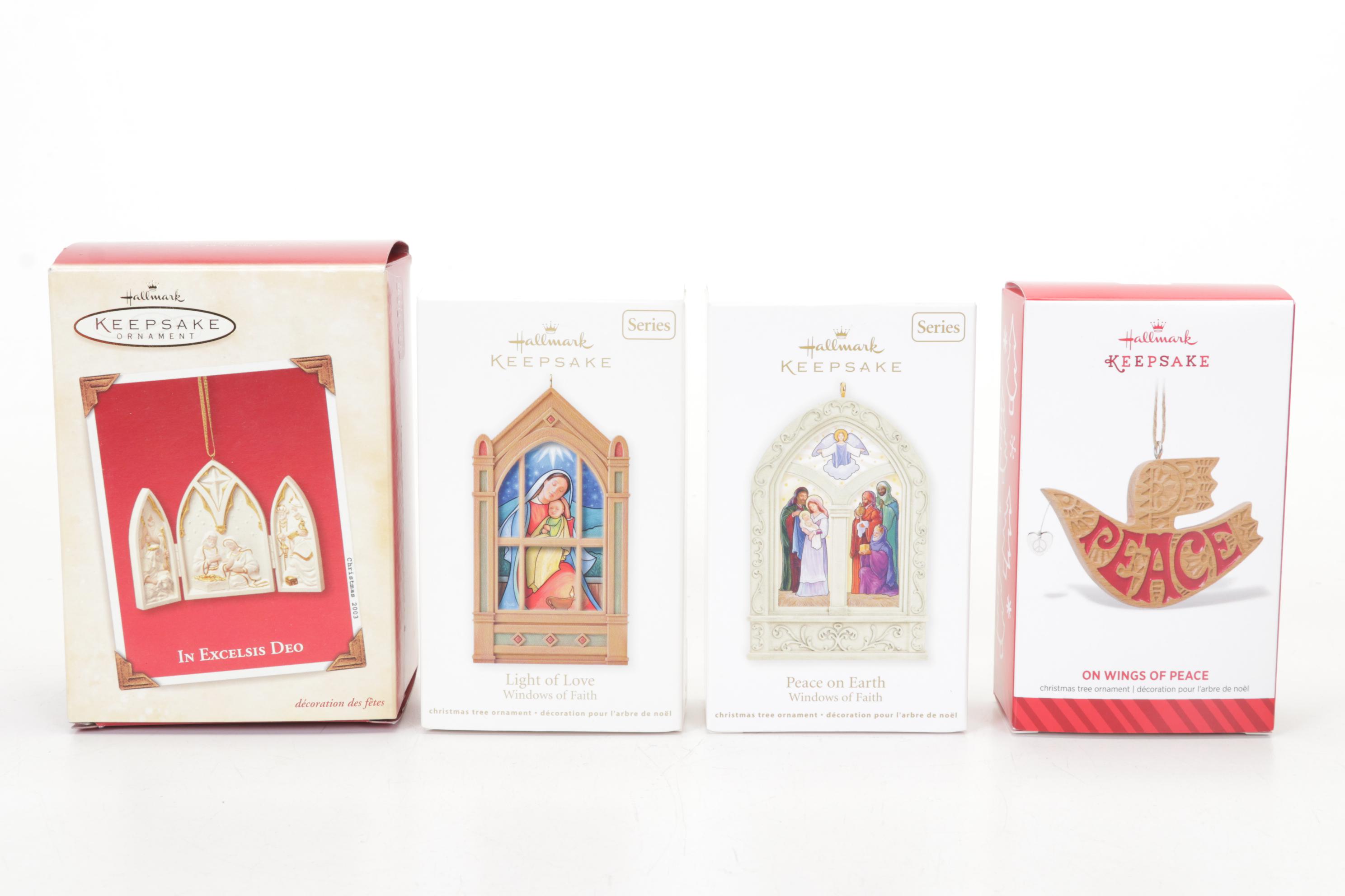 Hallmark Keepsake Musical Carousel and Ornaments in Boxes