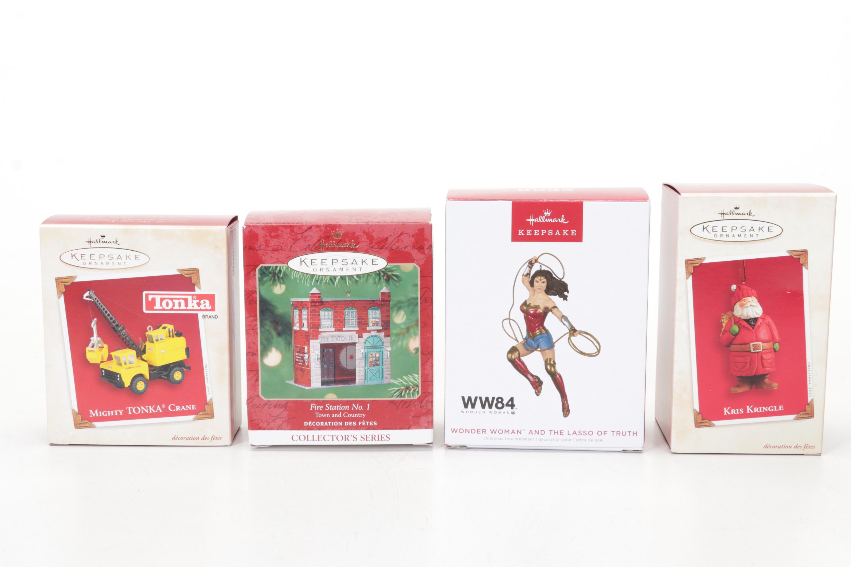 Hallmark Keepsake Musical Carousel and Ornaments in Boxes