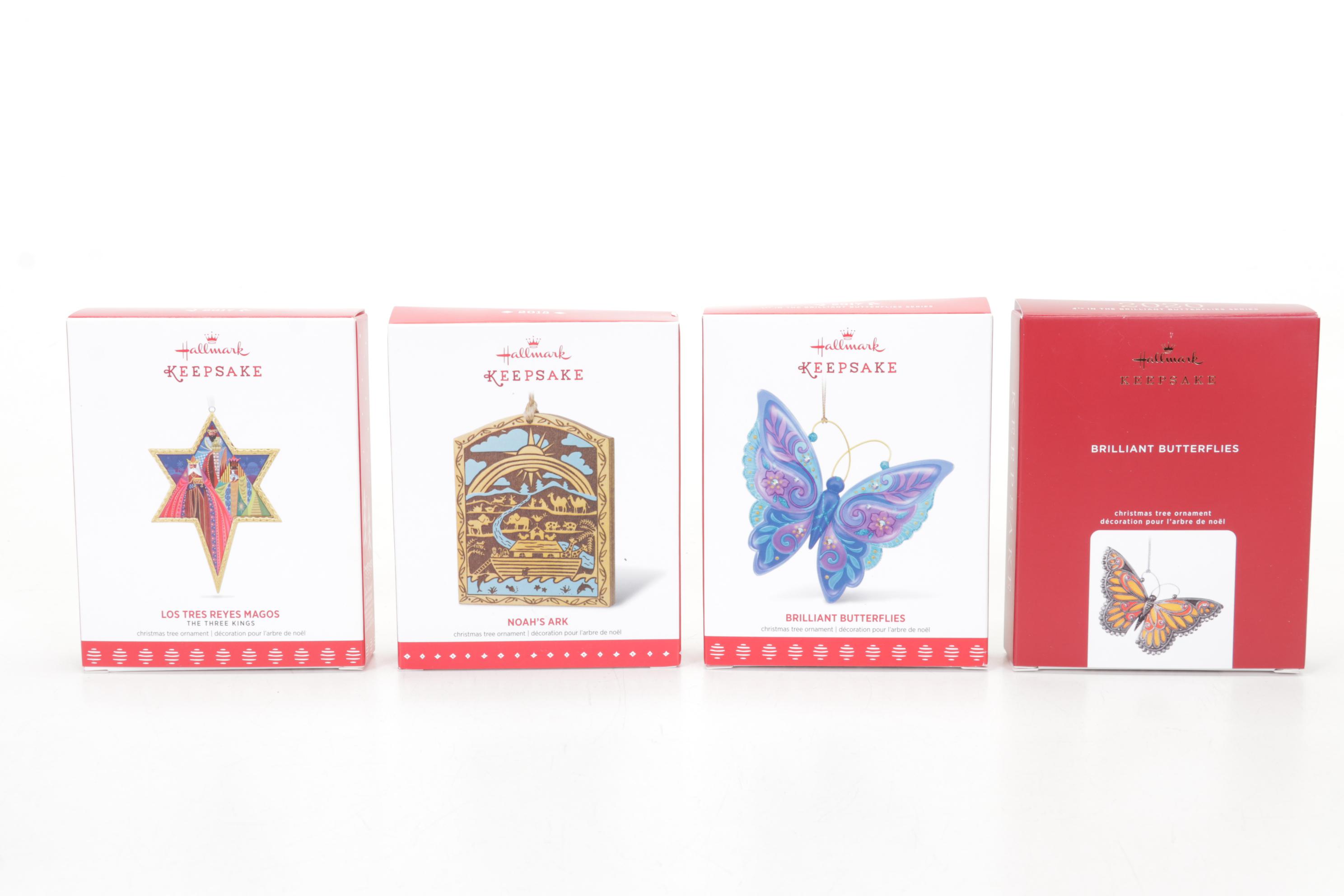 Hallmark Keepsake Musical Carousel and Ornaments in Boxes