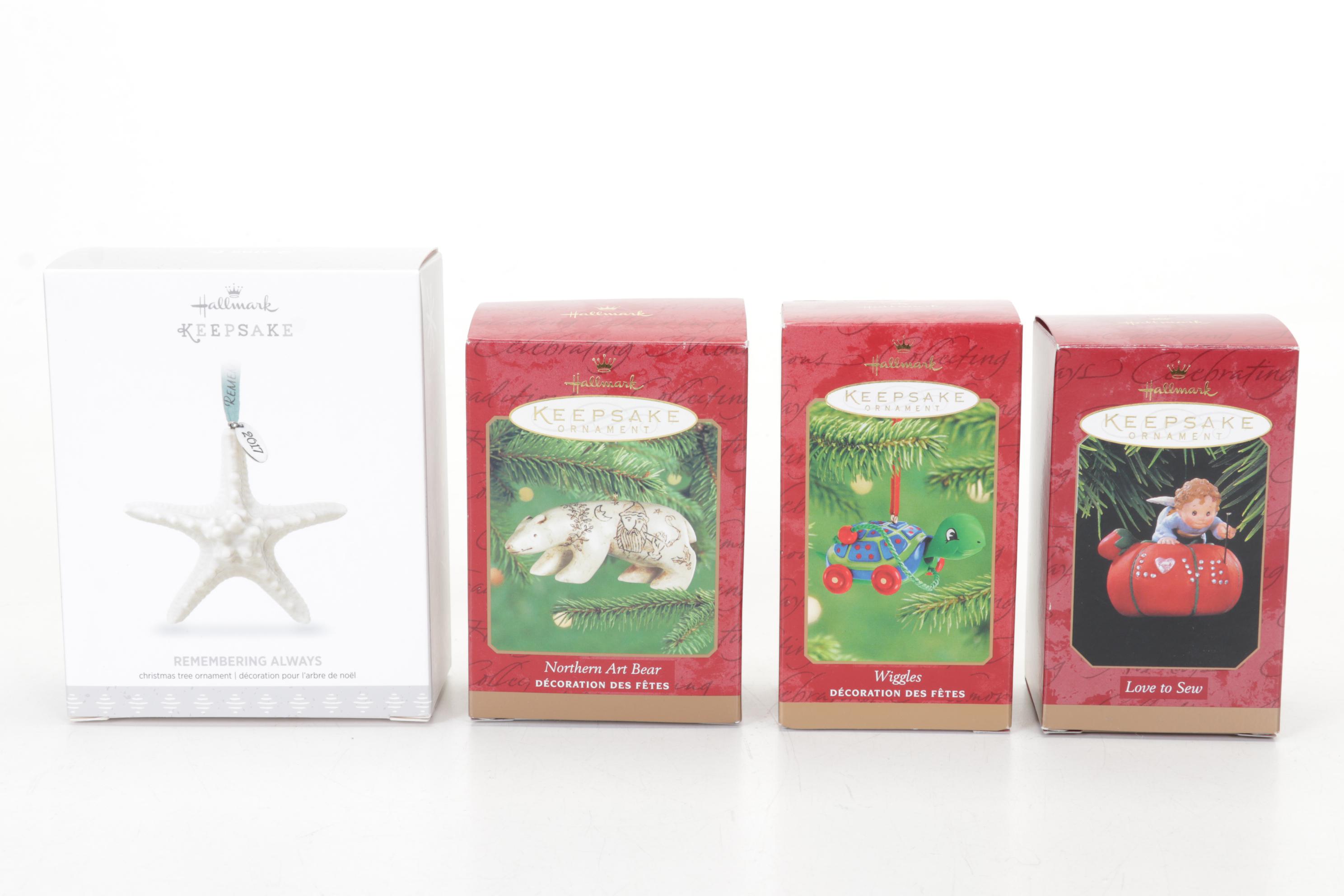 Hallmark Keepsake Musical Carousel and Ornaments in Boxes