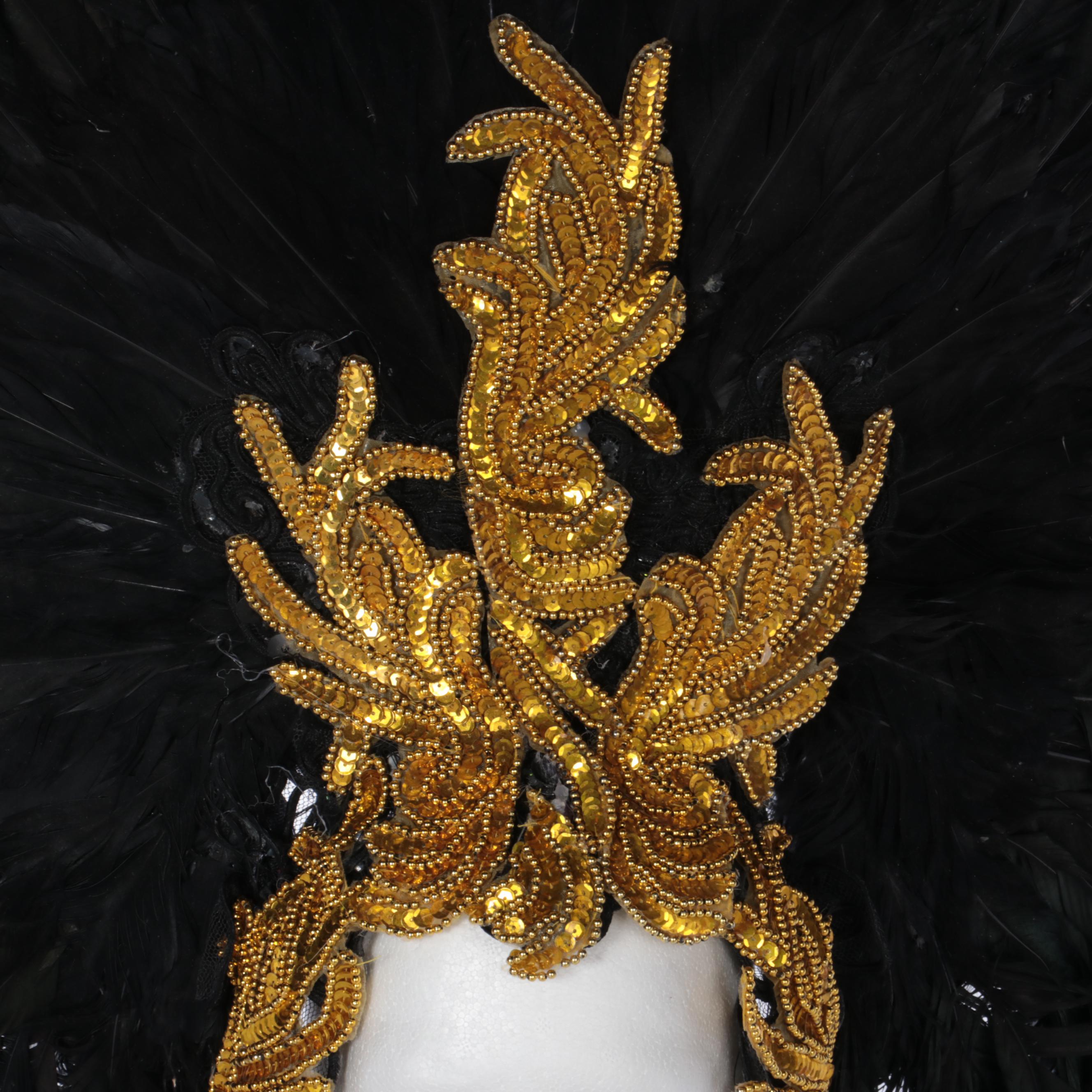 Handmade Brazilian Style Carnival Feathered Headdress