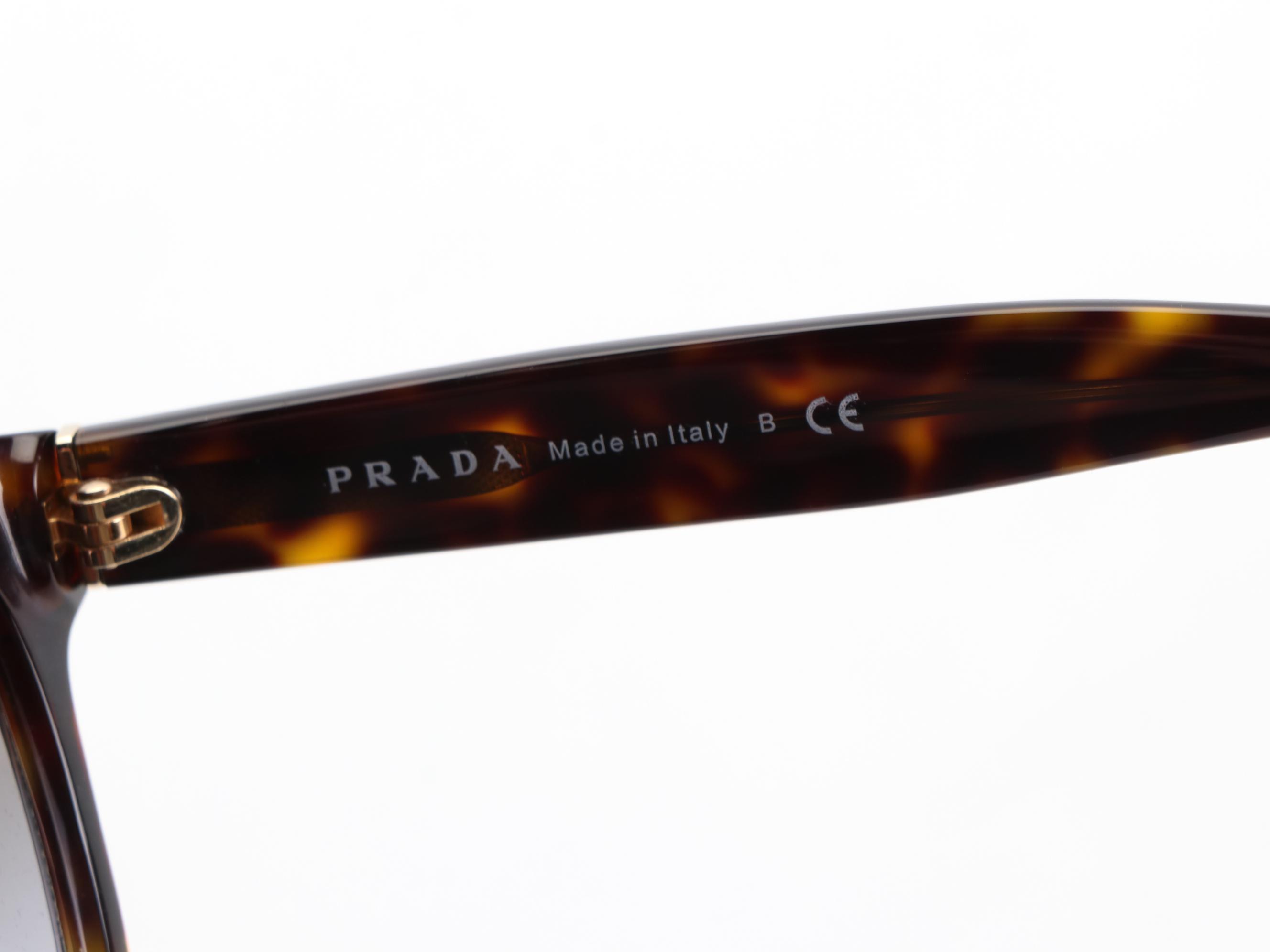 Prada SPR17R Square Sunglasses with Case and Box