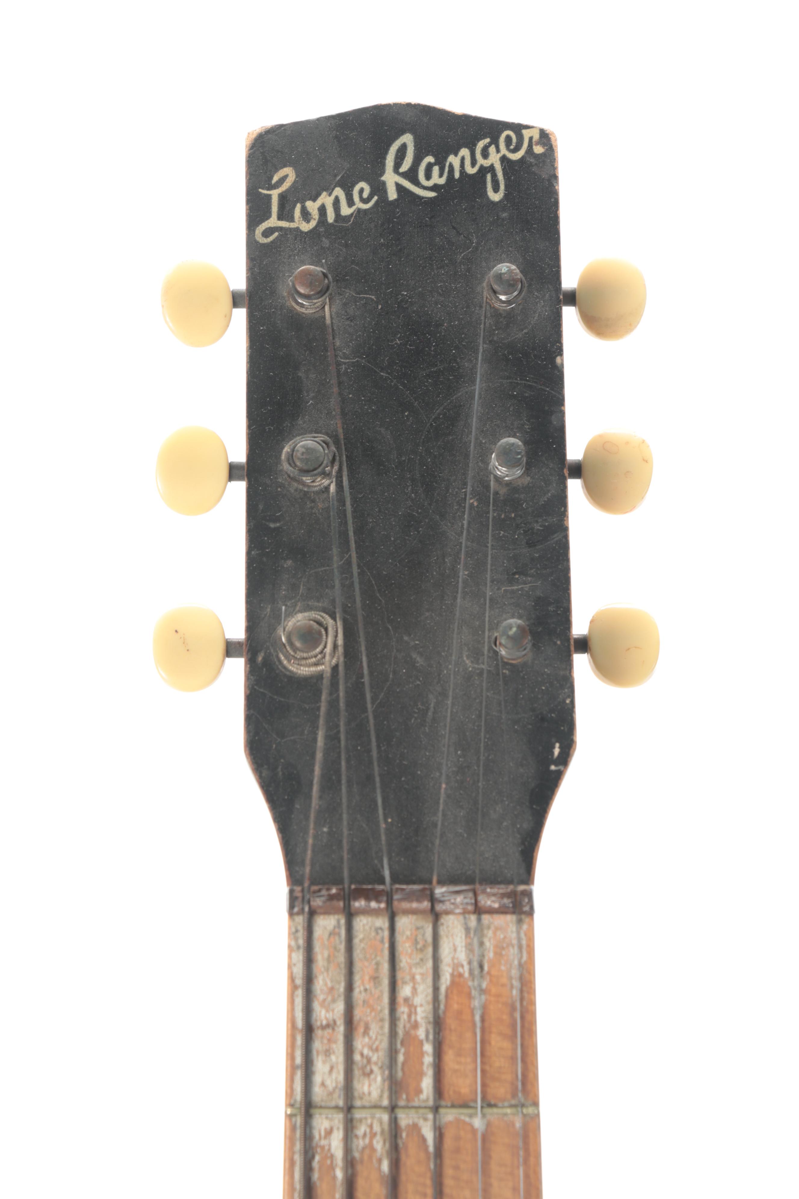 Supertone "Lone Ranger" Wood Parlor Guitar, Mid-20th Century
