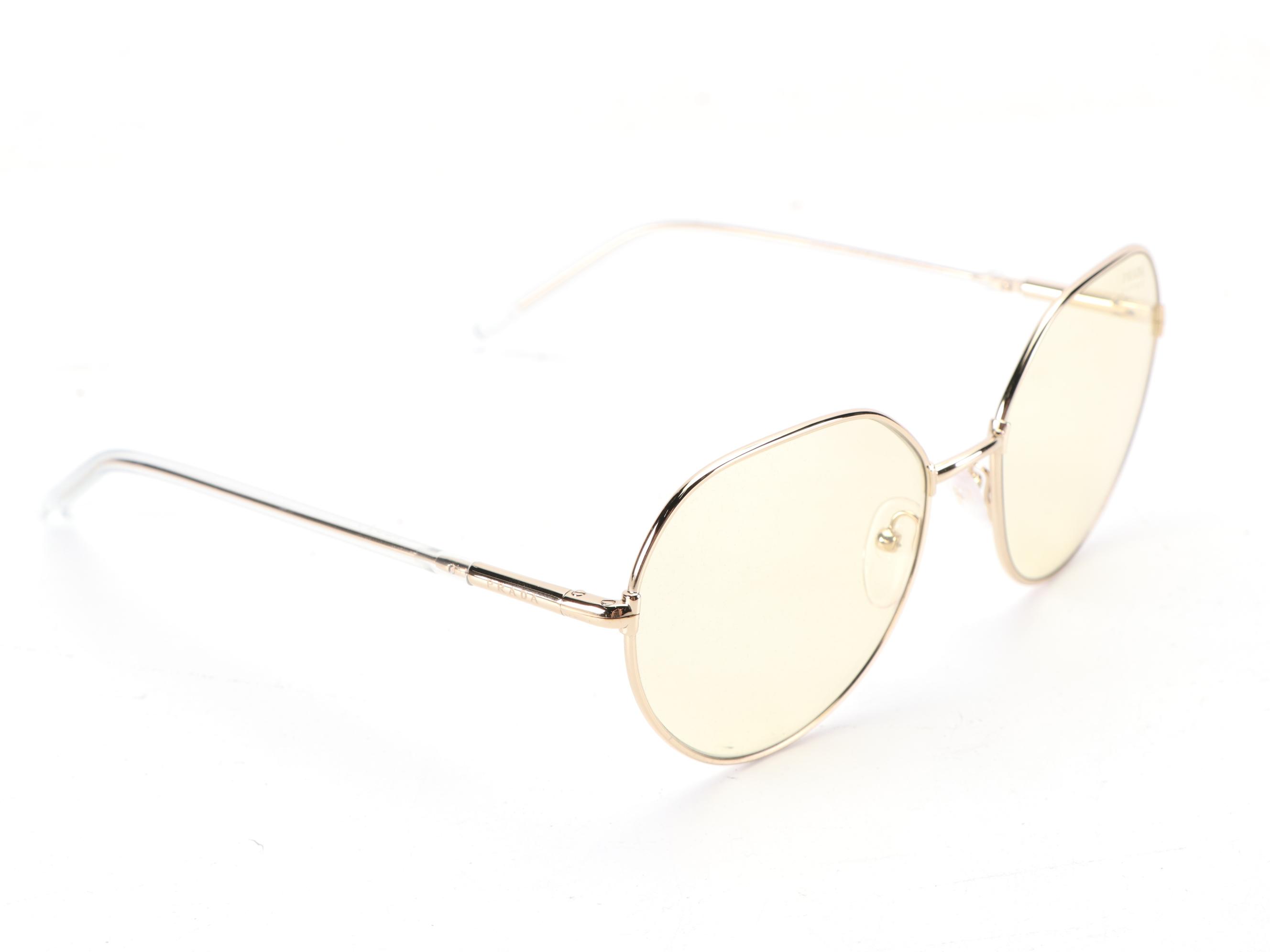 Prada SPR65X Round Sunglasses with Case and Box