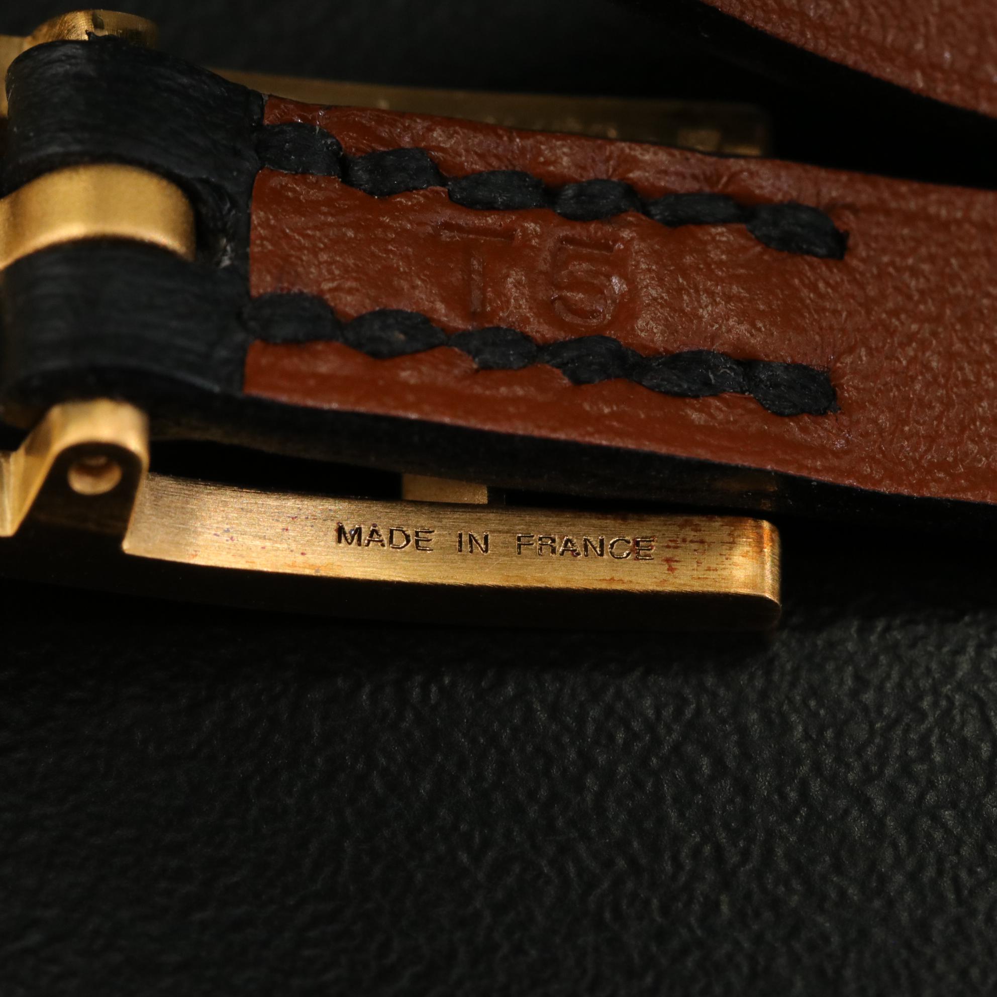 Hermès Behapi Double Tour Leather Bracelet