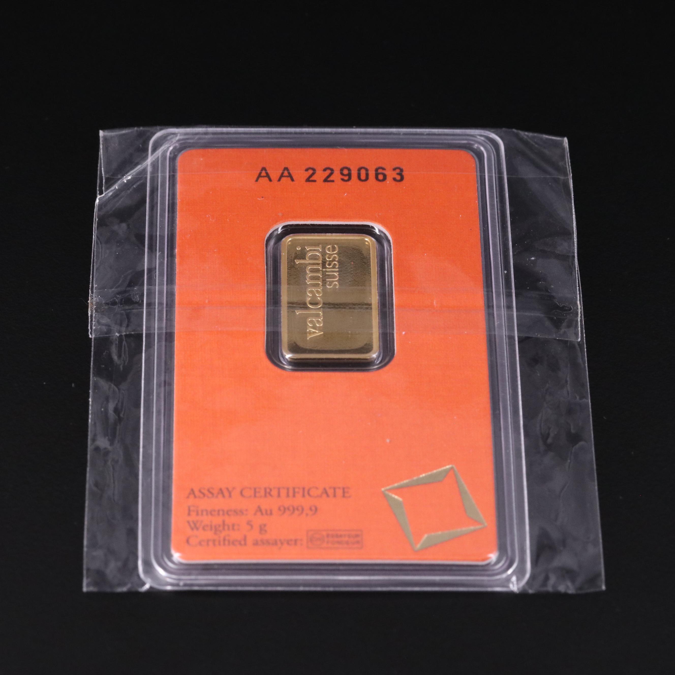 Two Small Swiss .999 Gold Bars