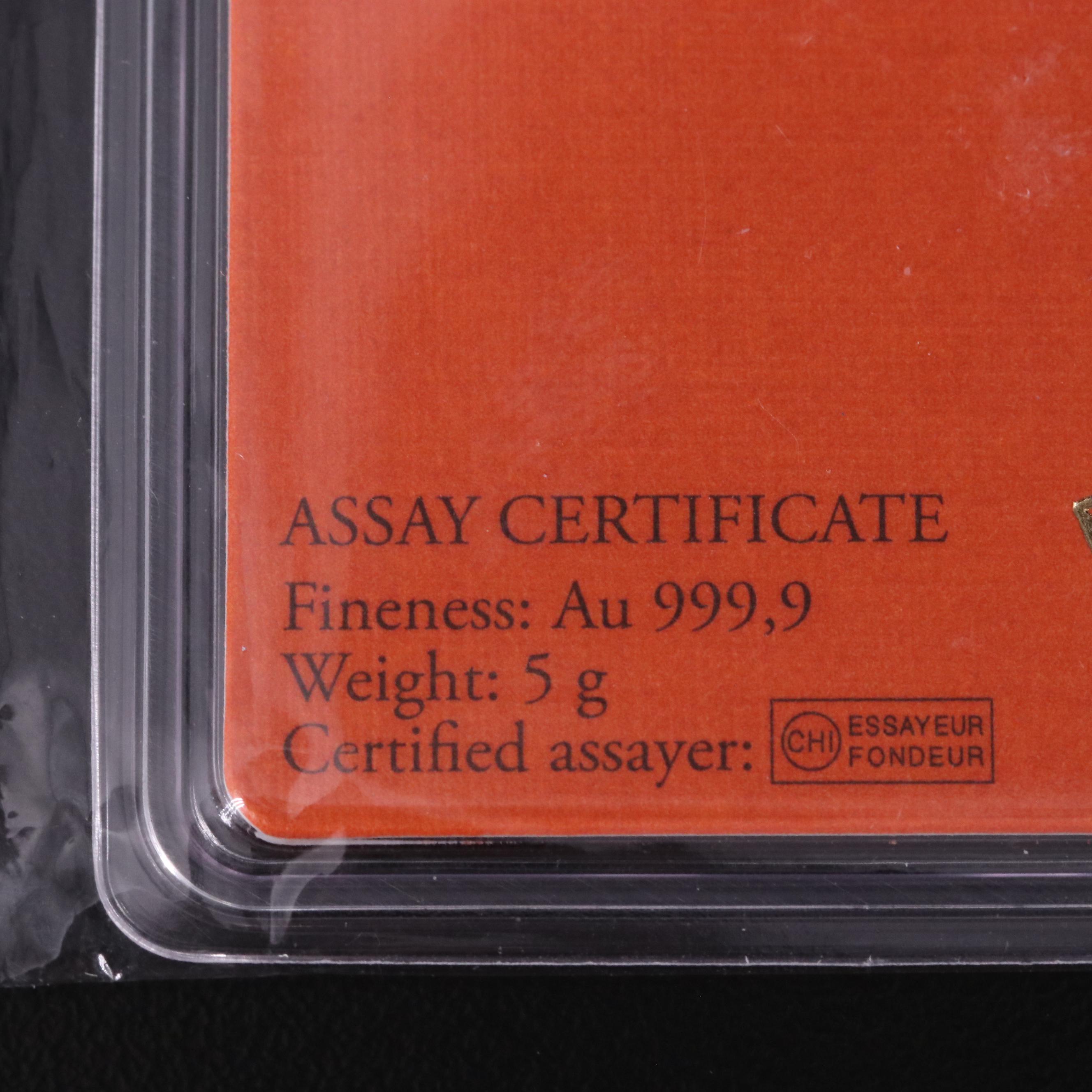 Two Small Swiss .999 Gold Bars