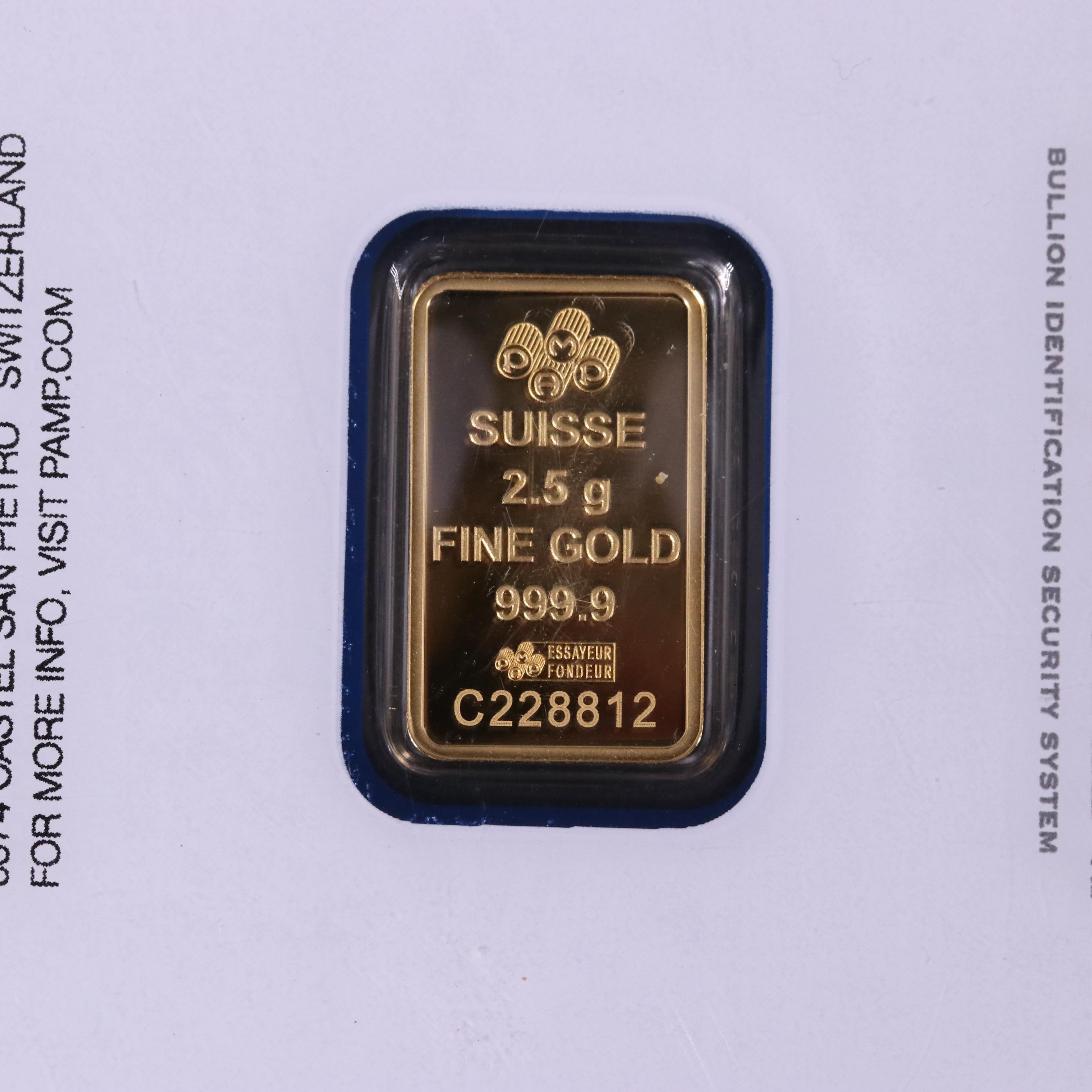 Two Small Swiss .999 Gold Bars