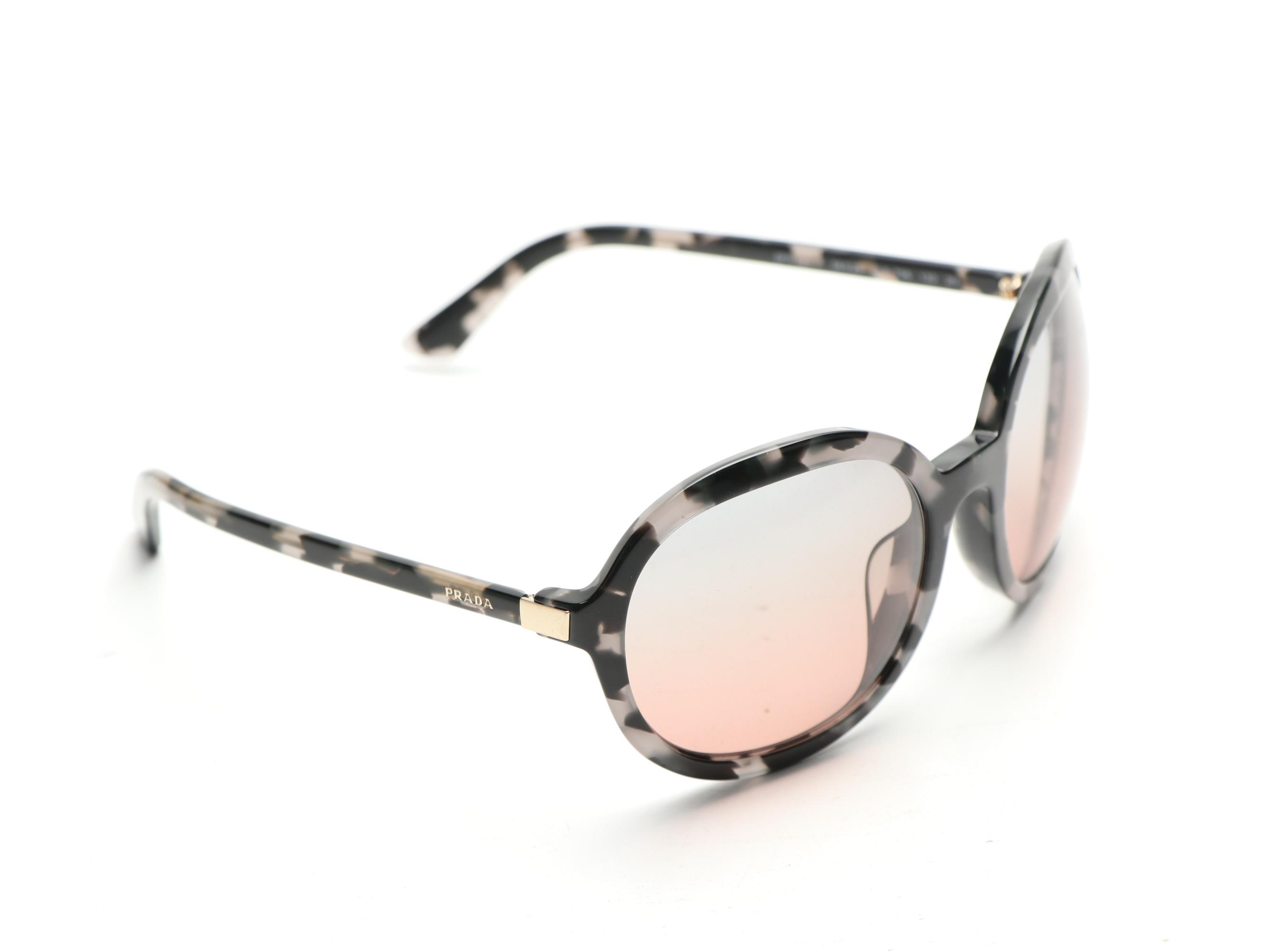 Prada SPR09V-F Round Sunglasses with Case and Box