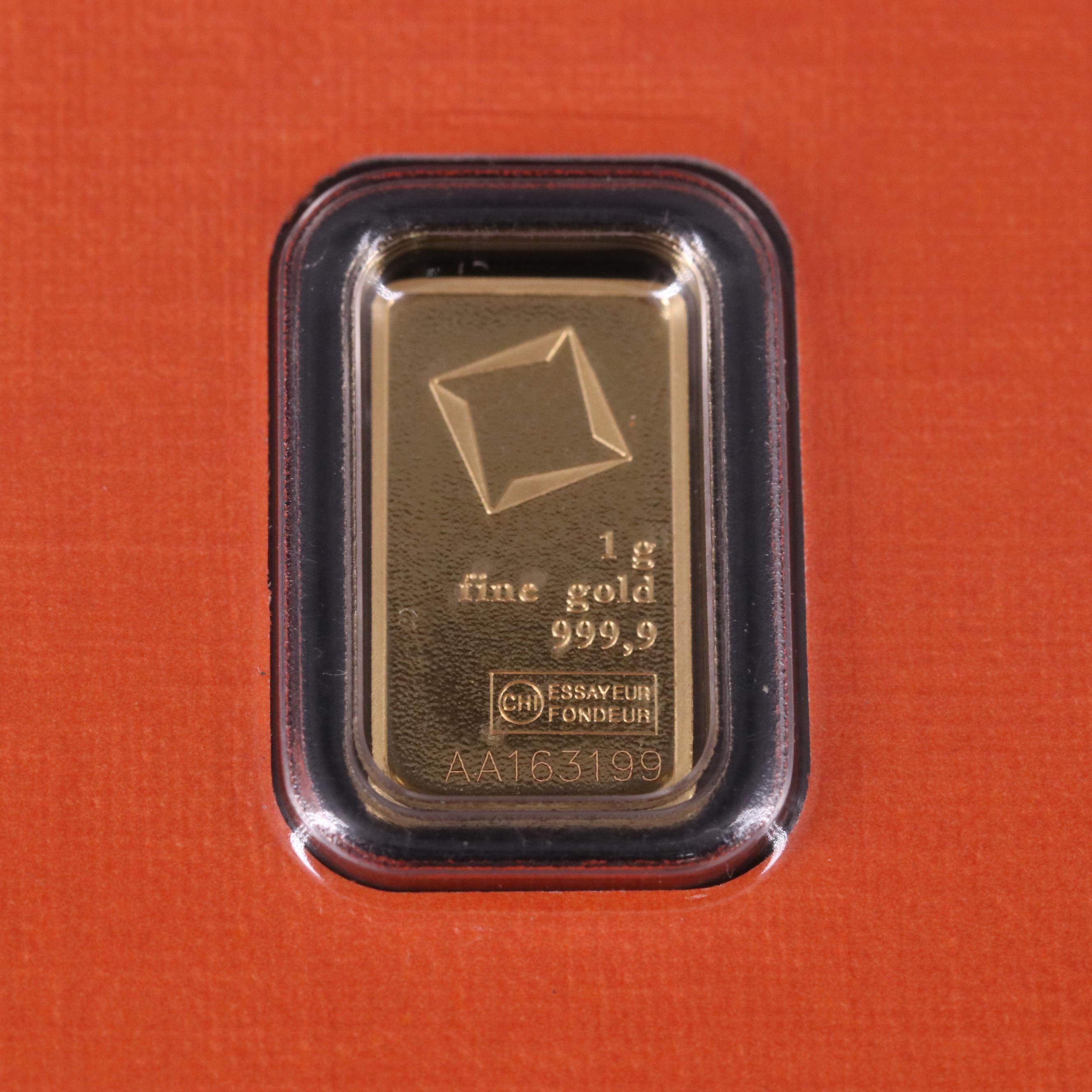 Two Small Swiss .999 Gold Bars