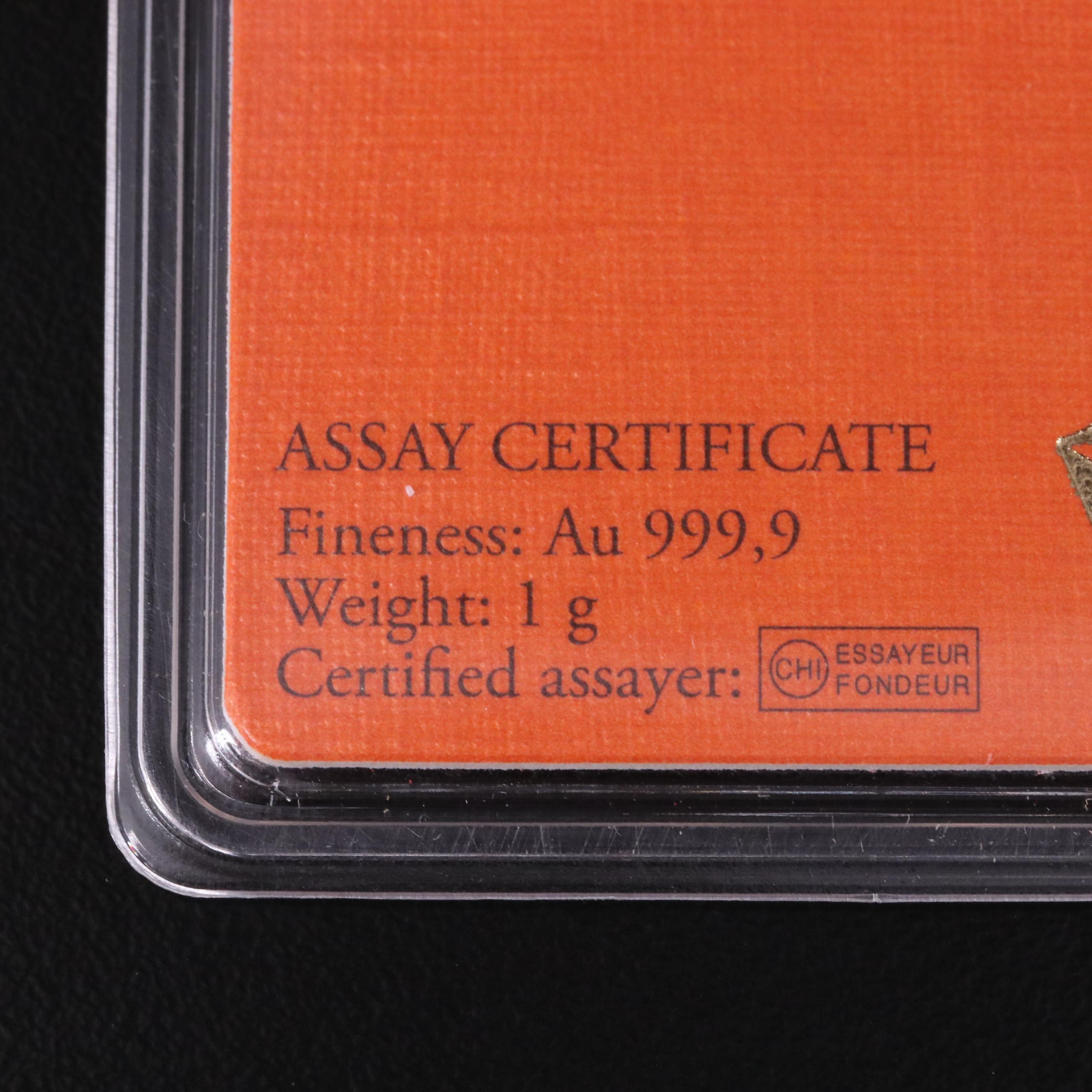 Two Small Swiss .999 Gold Bars