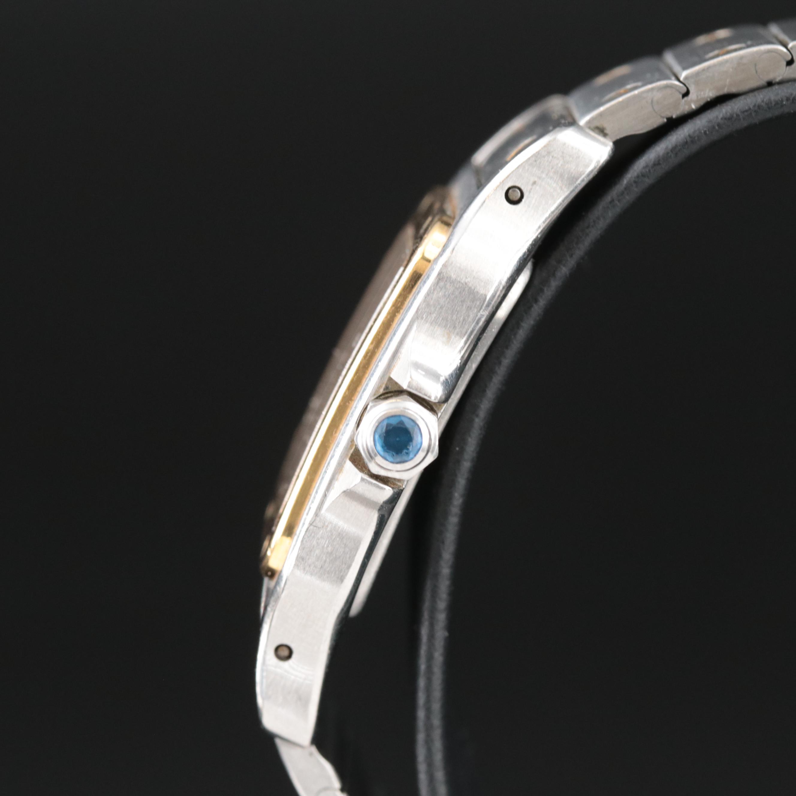 18K and Stainless Steel Cartier Santos de Cartier Quartz Watch