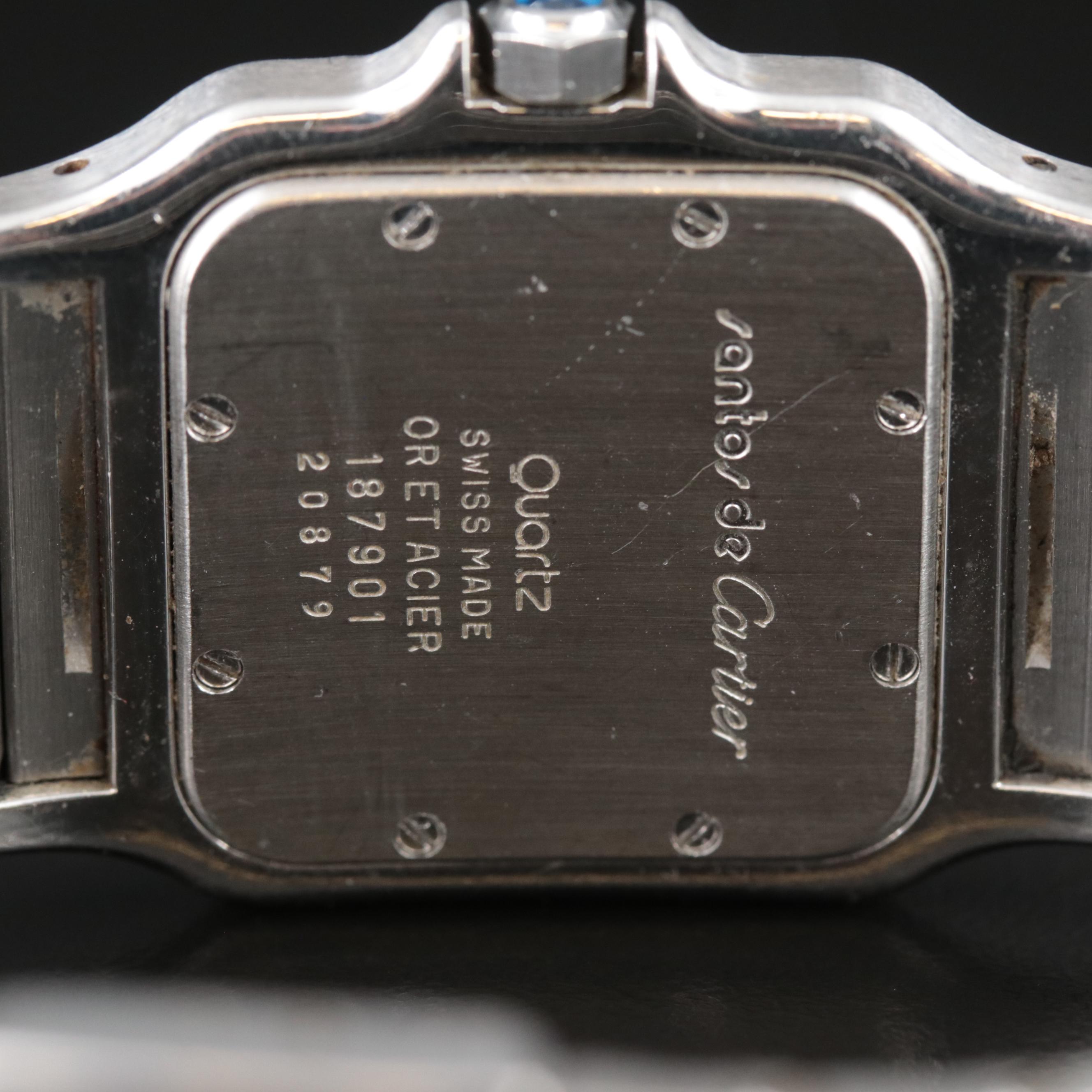 18K and Stainless Steel Cartier Santos de Cartier Quartz Watch