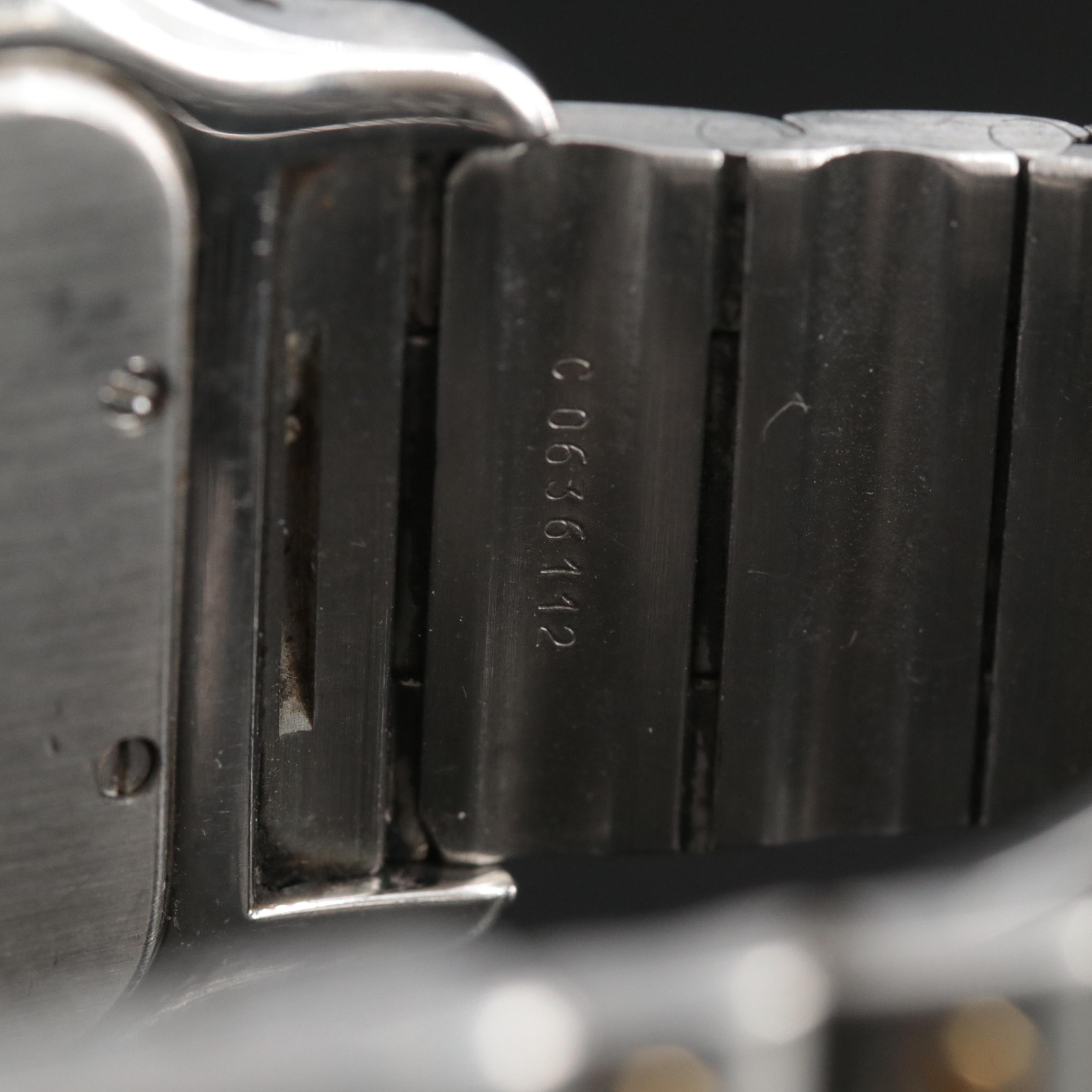 18K and Stainless Steel Cartier Santos de Cartier Quartz Watch