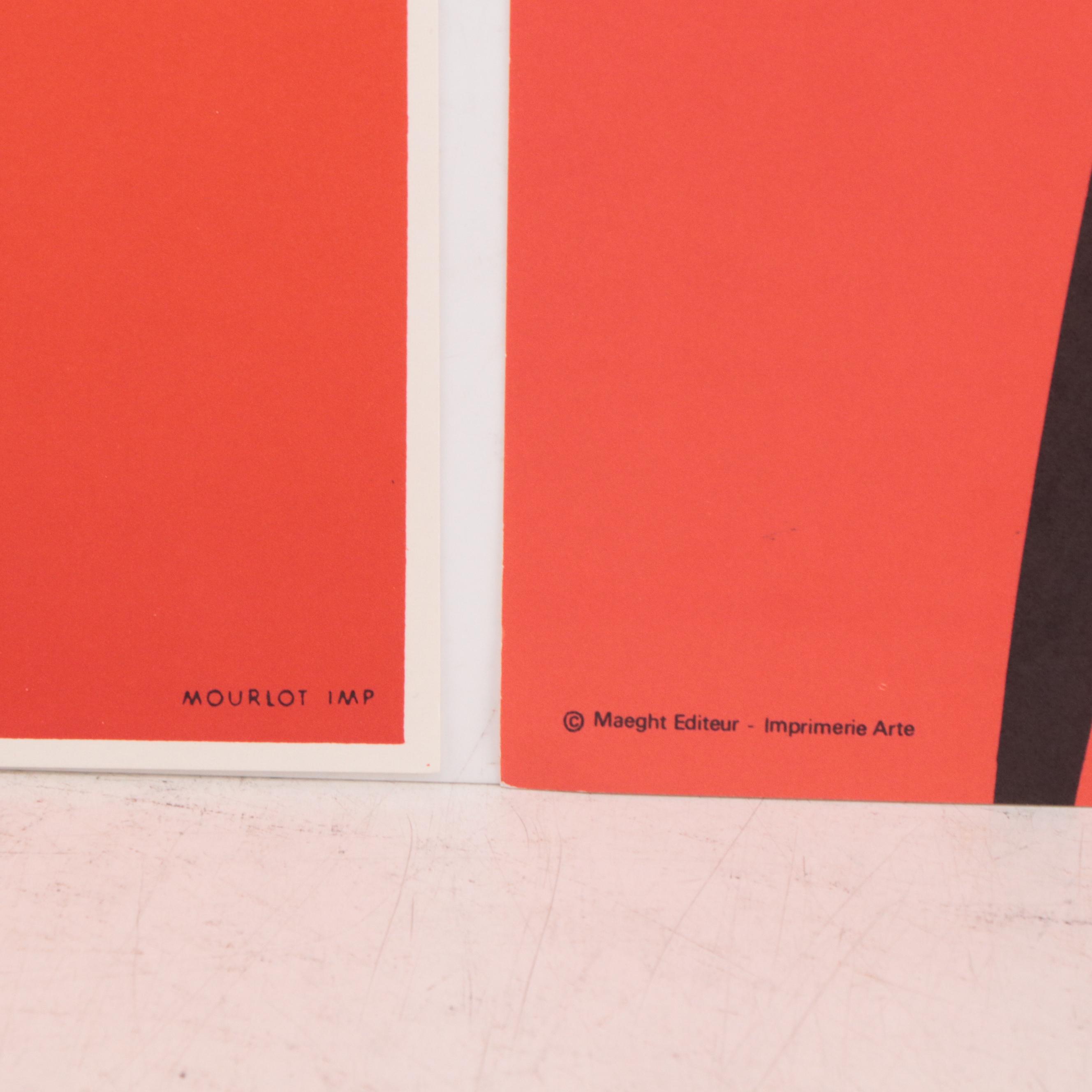 Alexander Calder Color Lithograph Posters for Maeght, 1959 and 1969